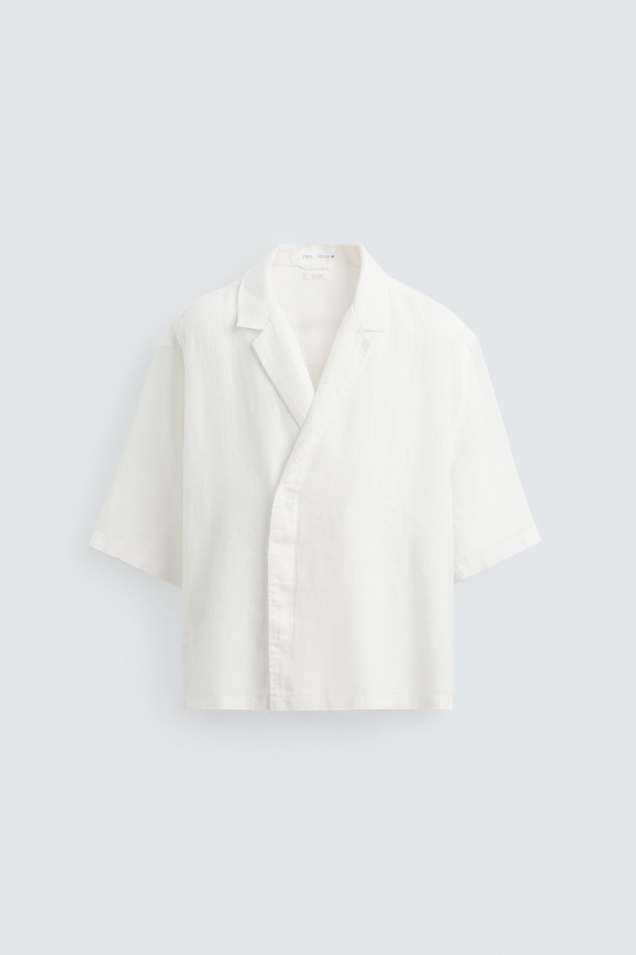 100% LINEN KIMONO SHIRT