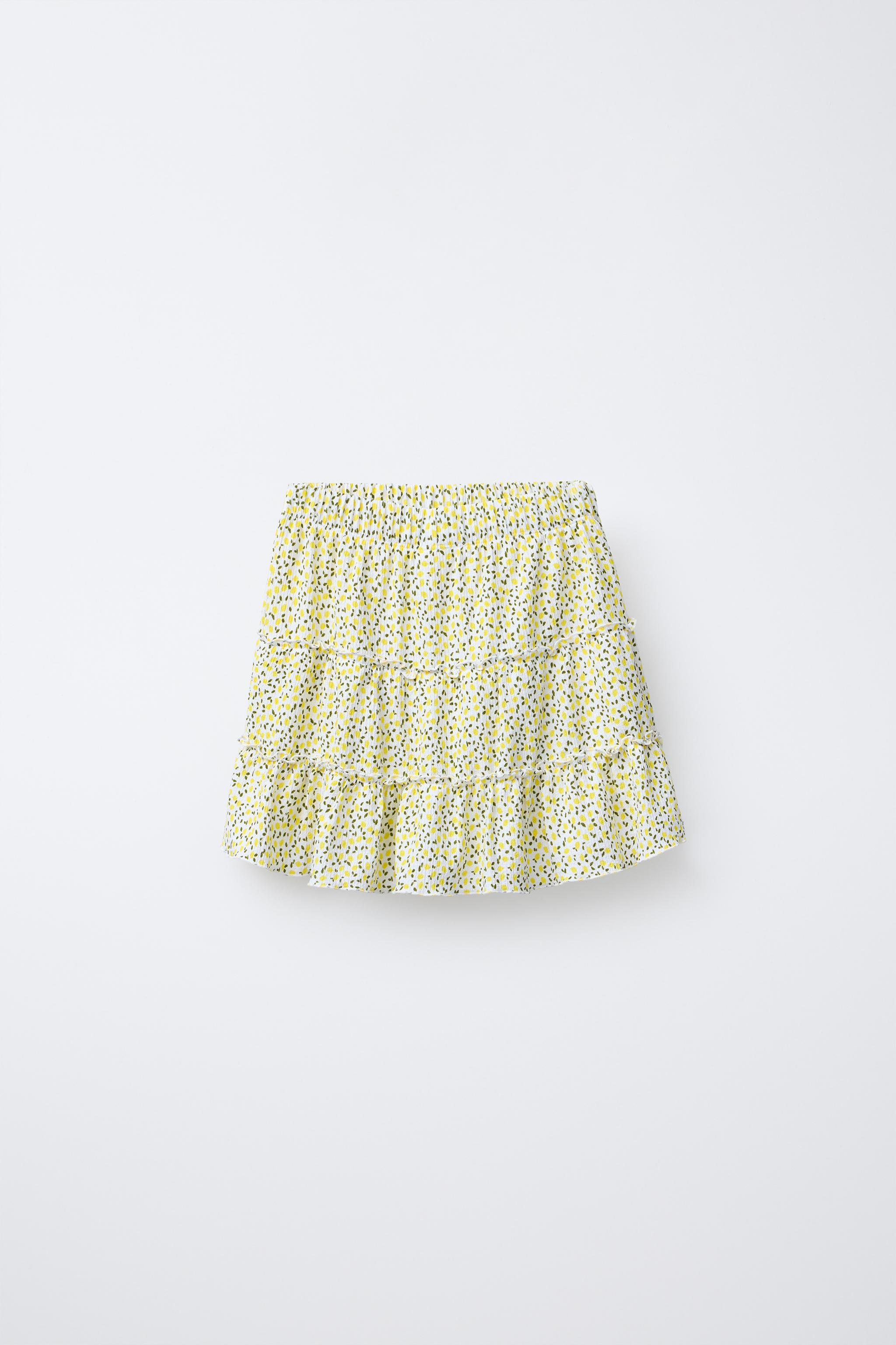 TEXTURED PRINT SKORT