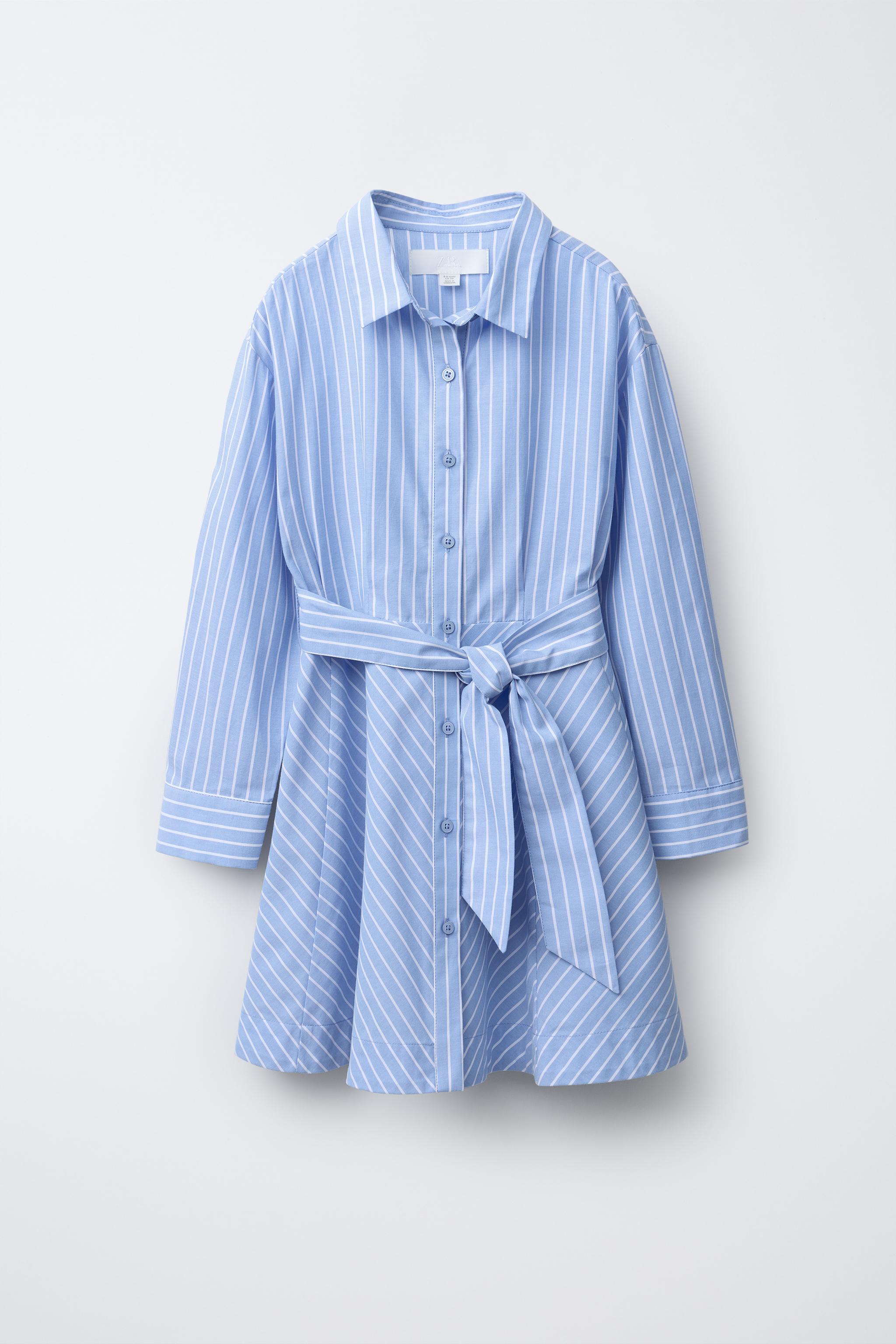 STRIPED SHIRT DRESS