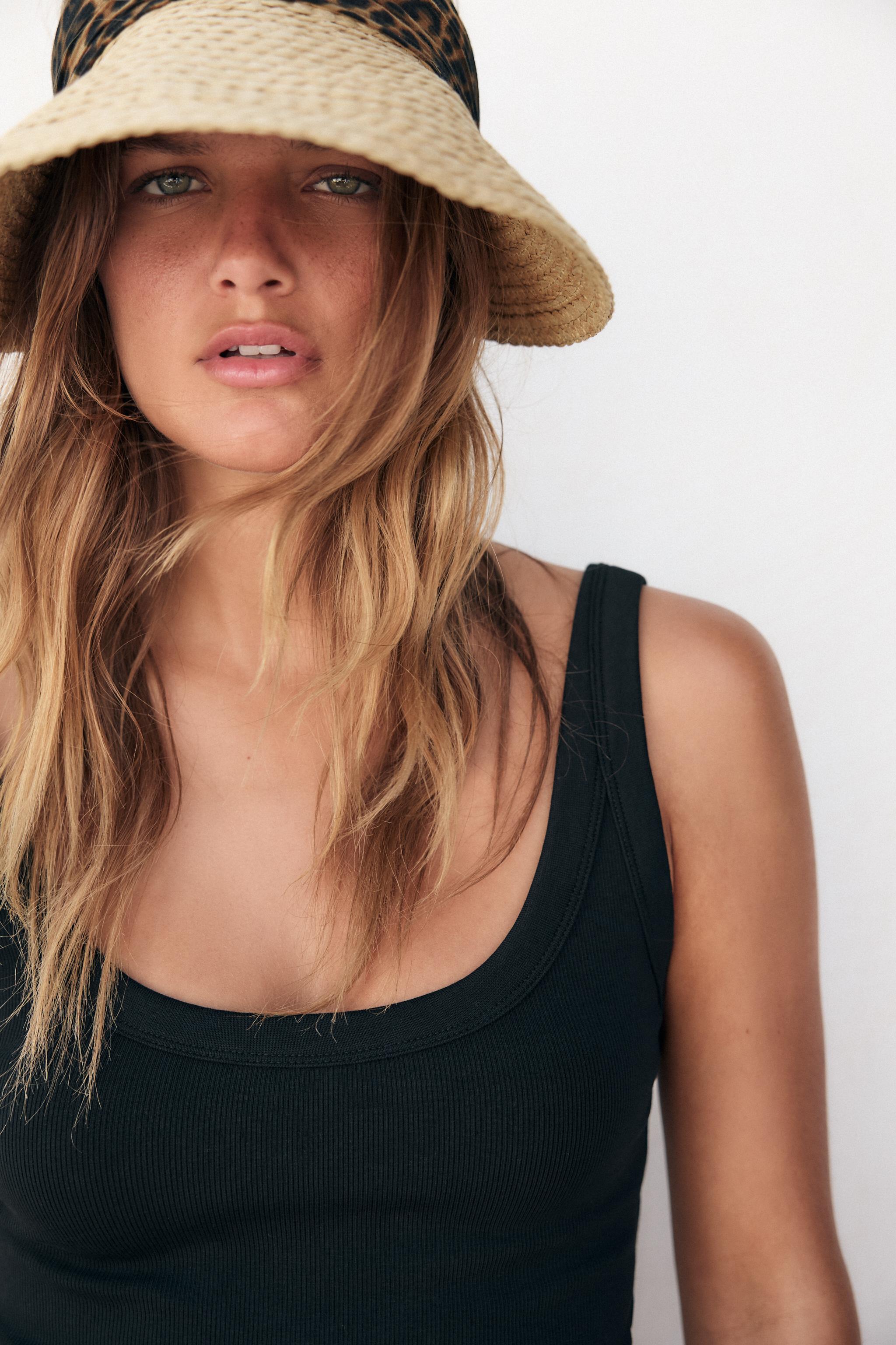 ANIMAL PRINT SCARF VISOR