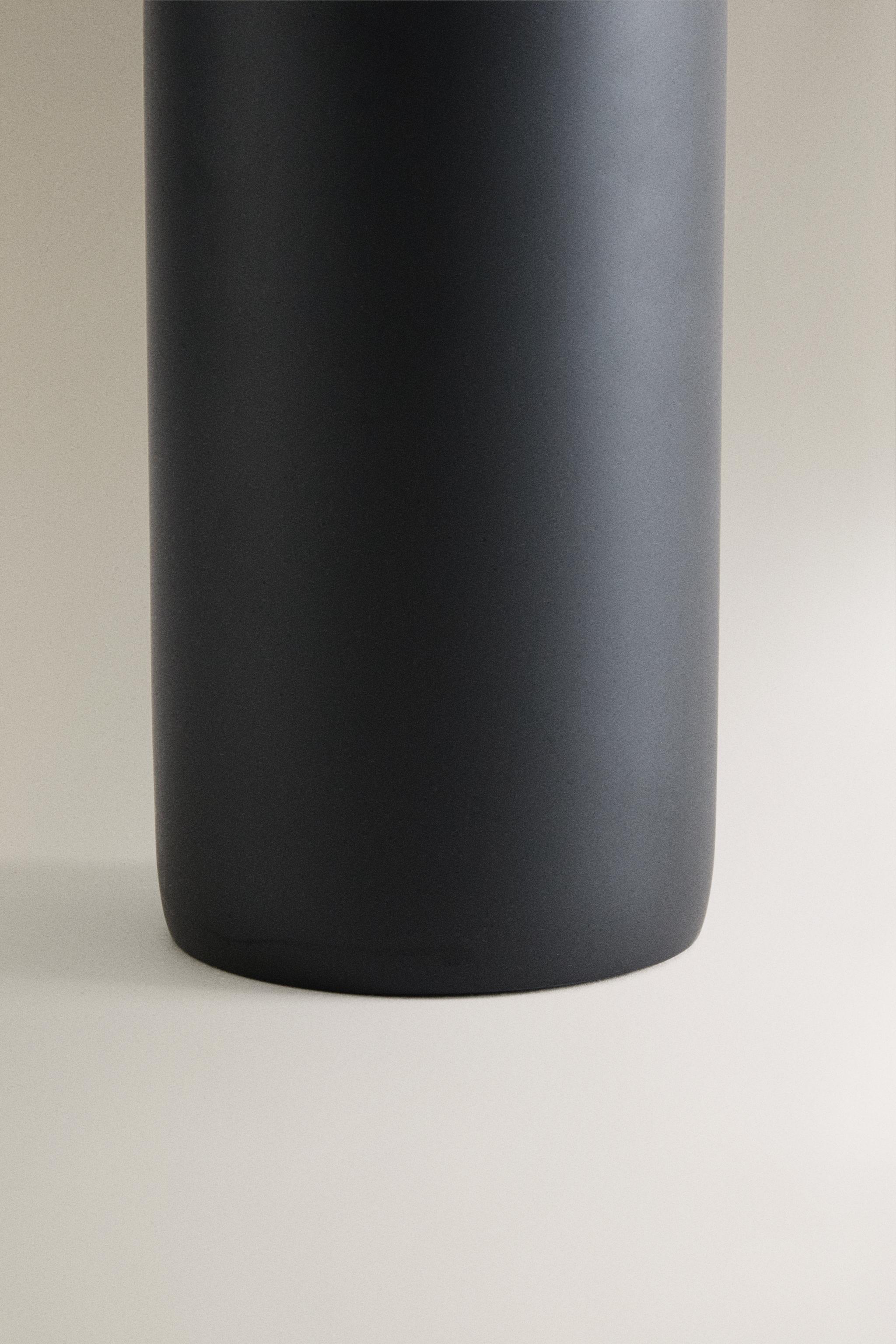 BLACK RESIN SOAP DISPENSER