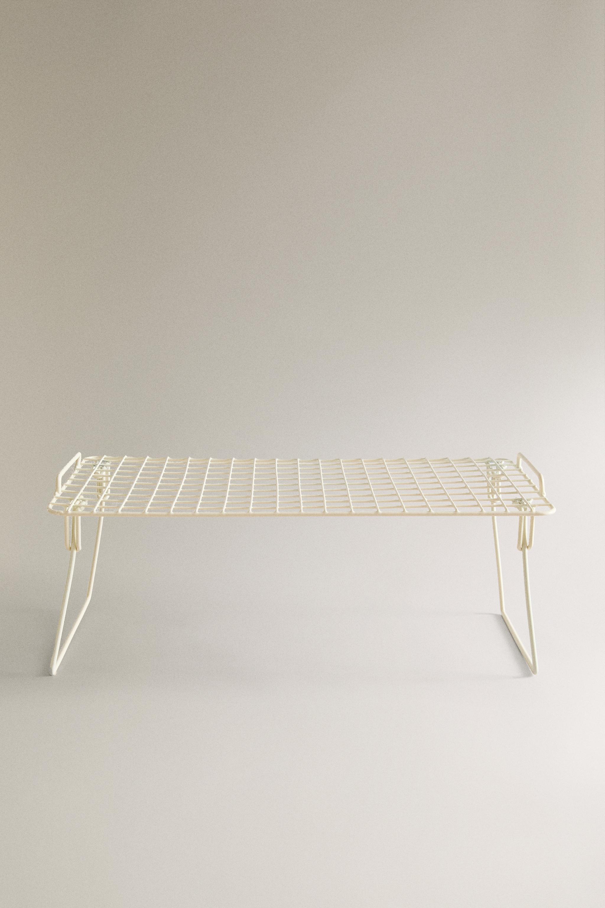 FOLDABLE LACQUERED METAL RACK