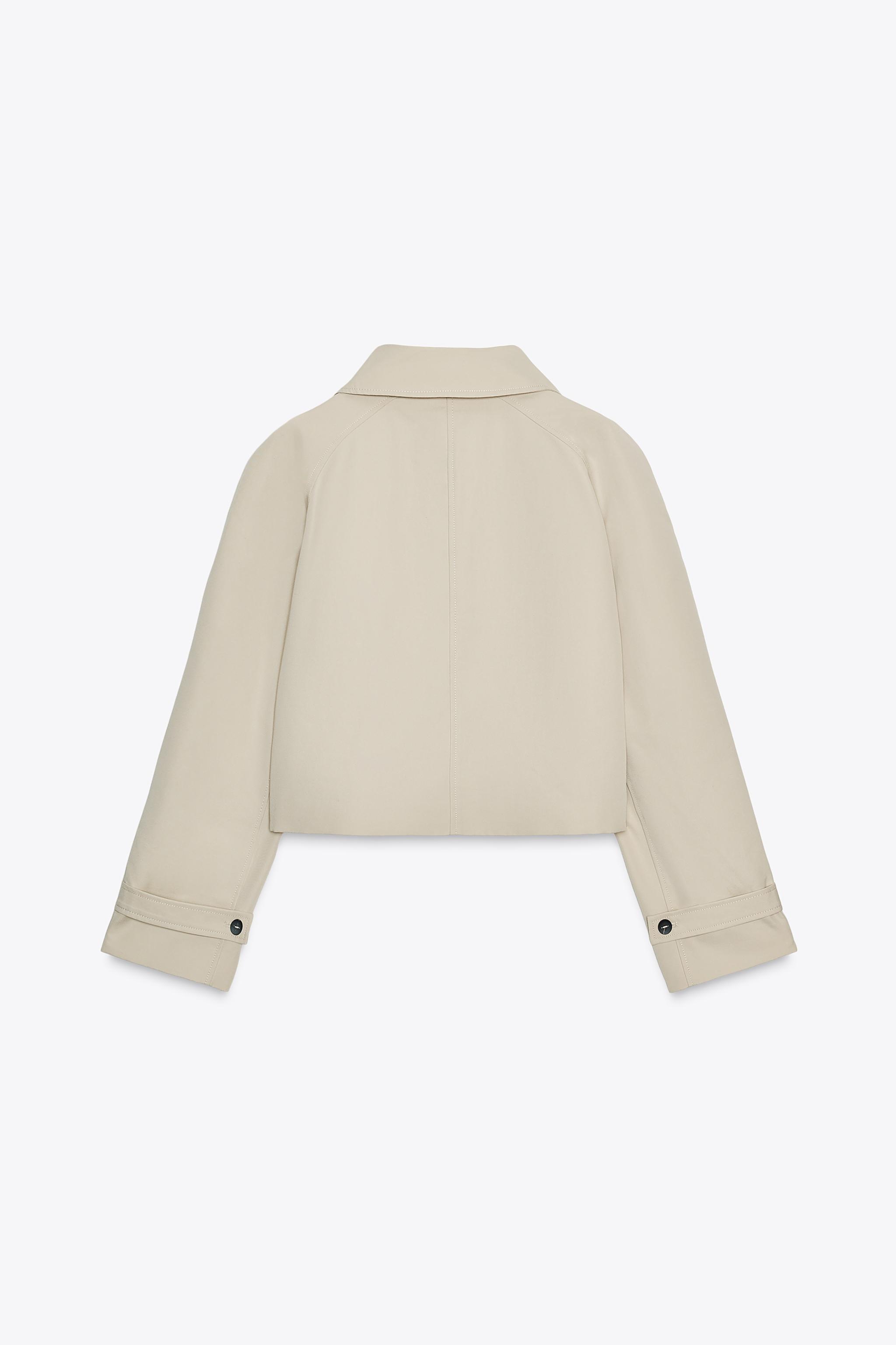 WATER REPELLENT SHORT TRENCH COAT ZW COLLECTION