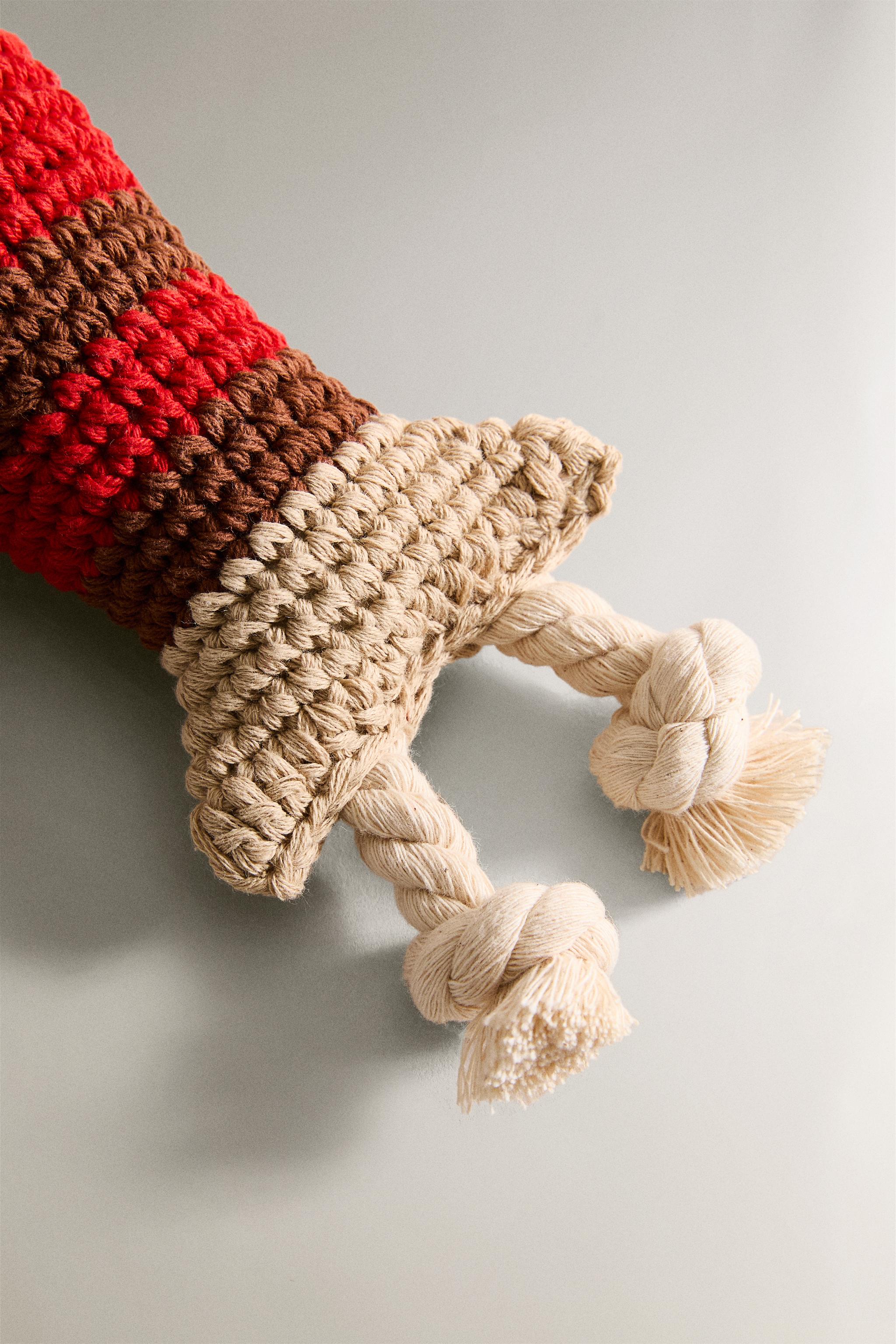 CROCHET LOBSTER PET TOY