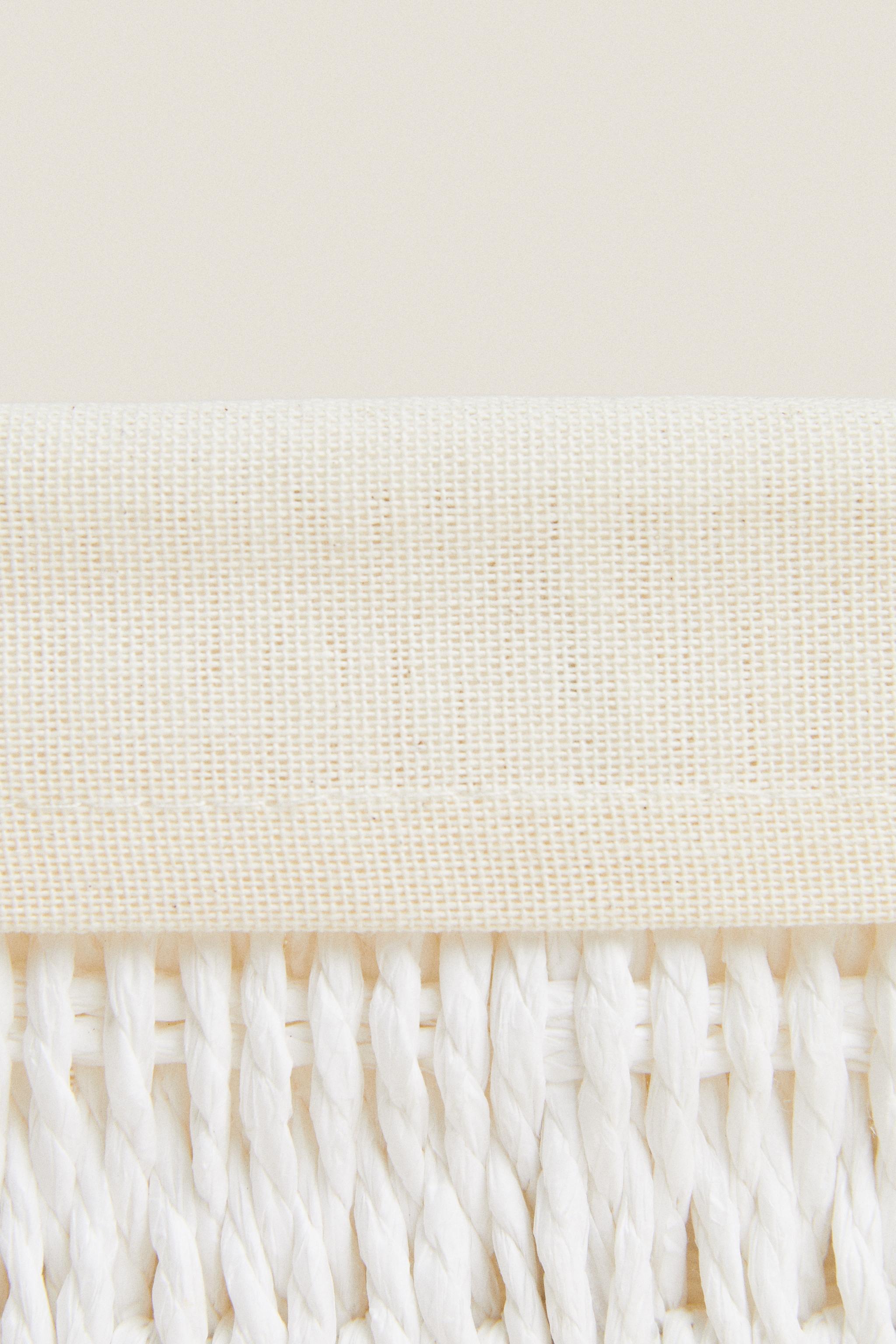 RECTANGULAR FABRIC INTERIOR BASKET