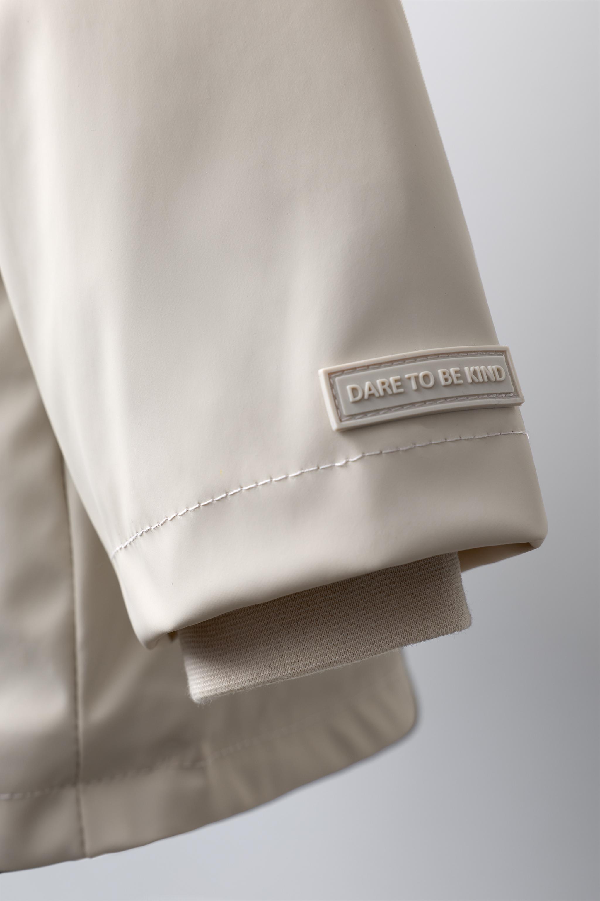 WATER REPELLENT COATED FAUX FUR JACKET