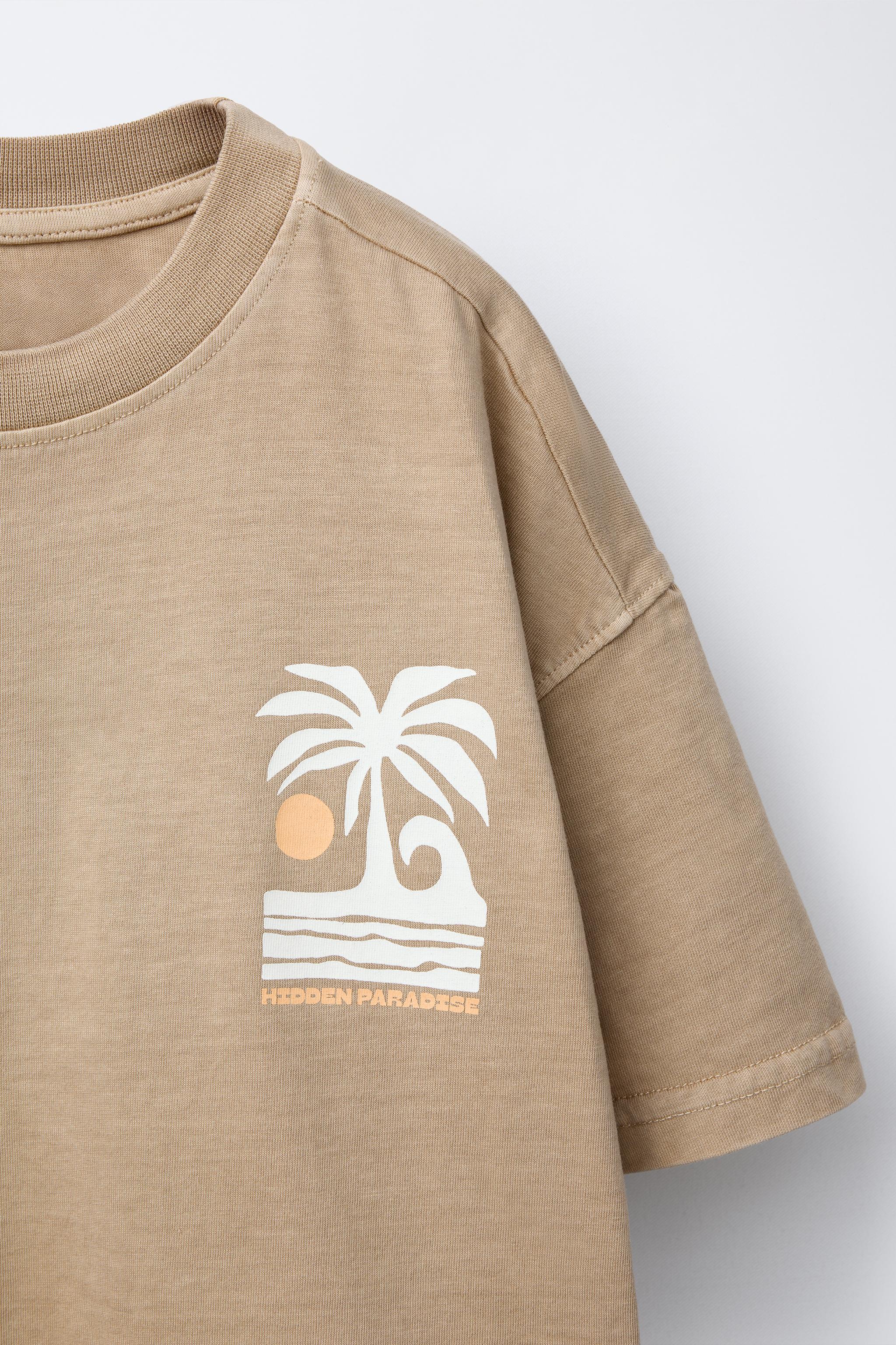 GARMENT DYE PRINT T-SHIRT AND BERMUDA SET