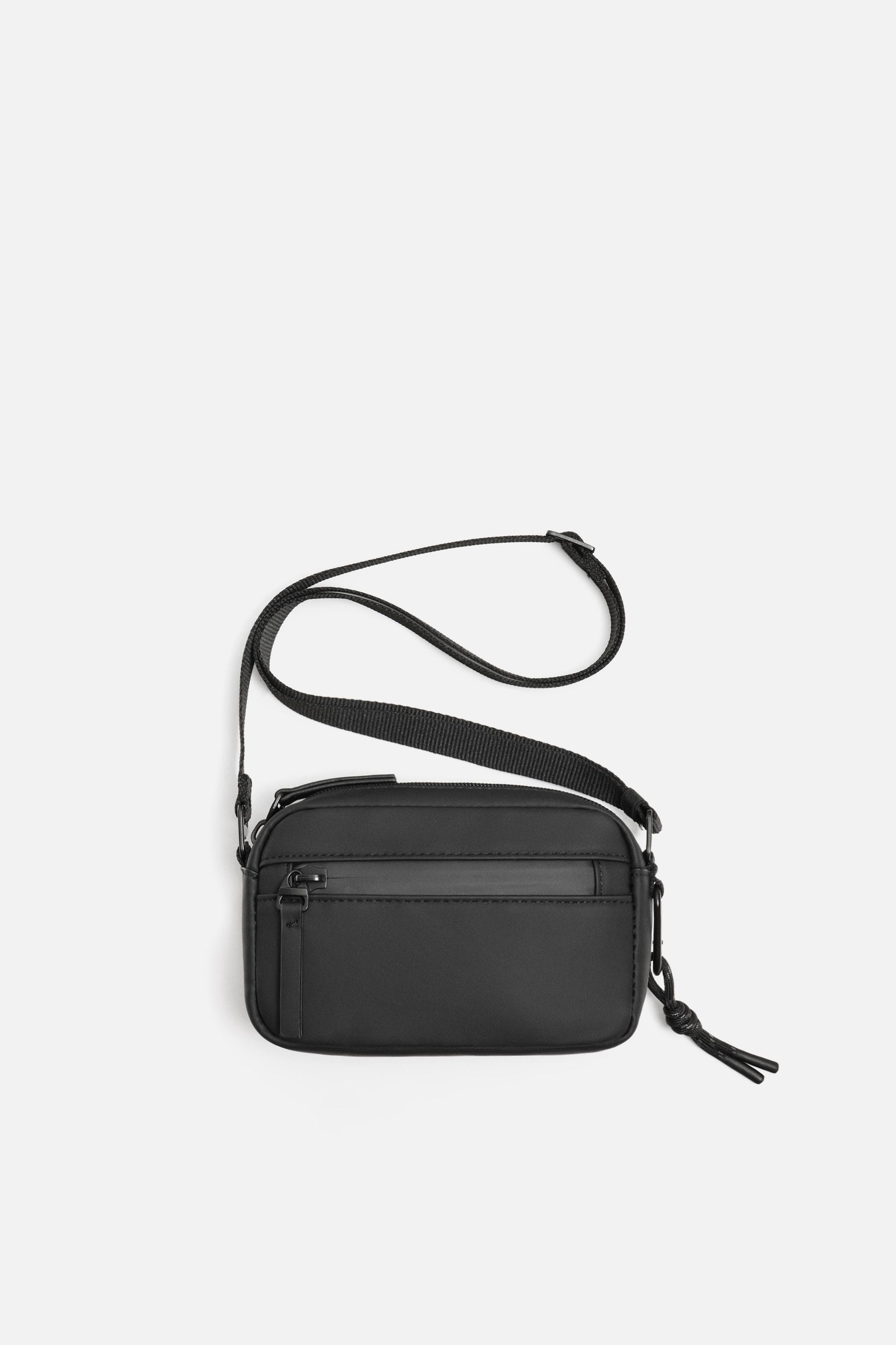 RUBBERIZED CROSSBODY BAG