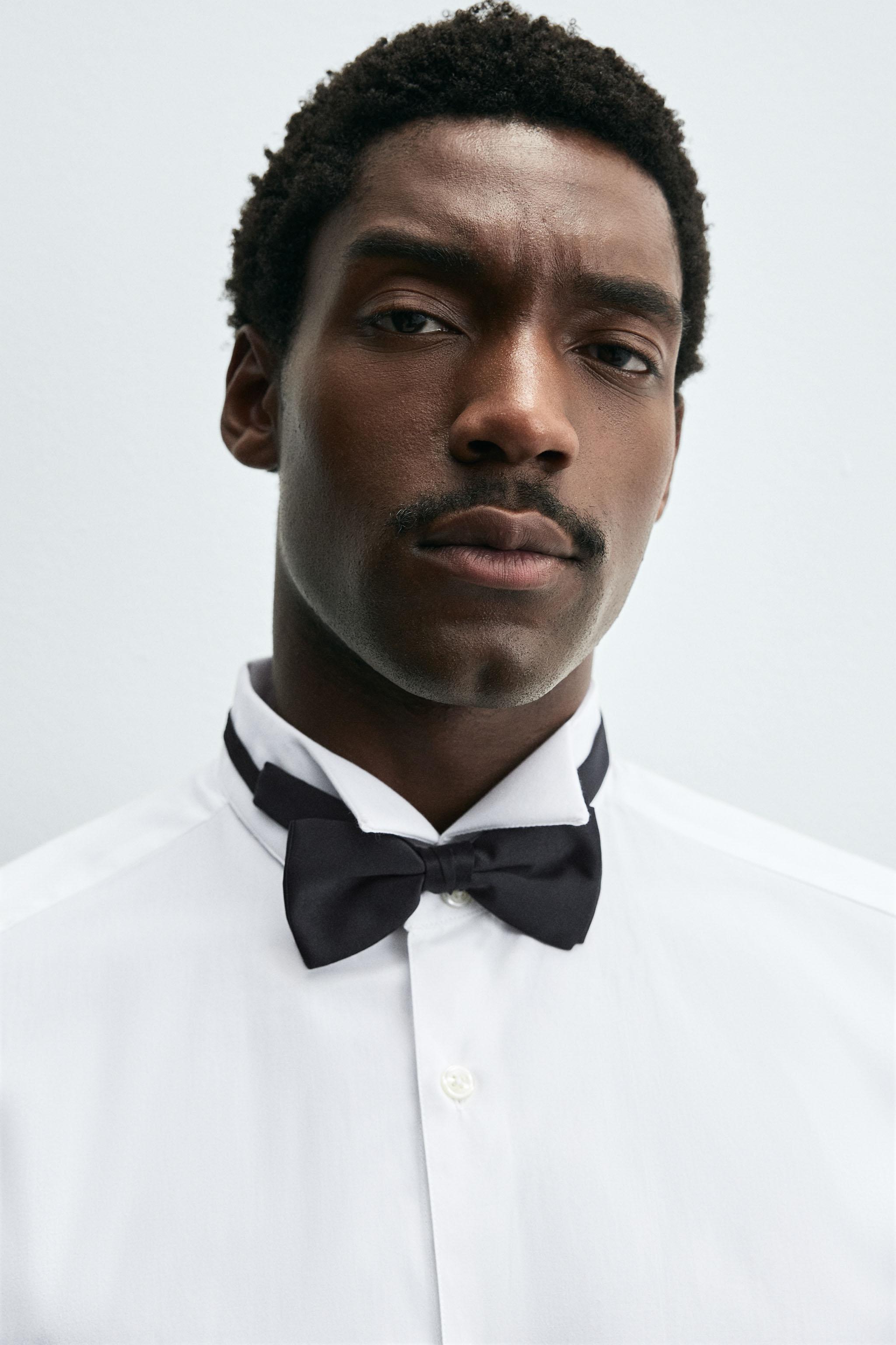 TUXEDO COLLAR SHIRT