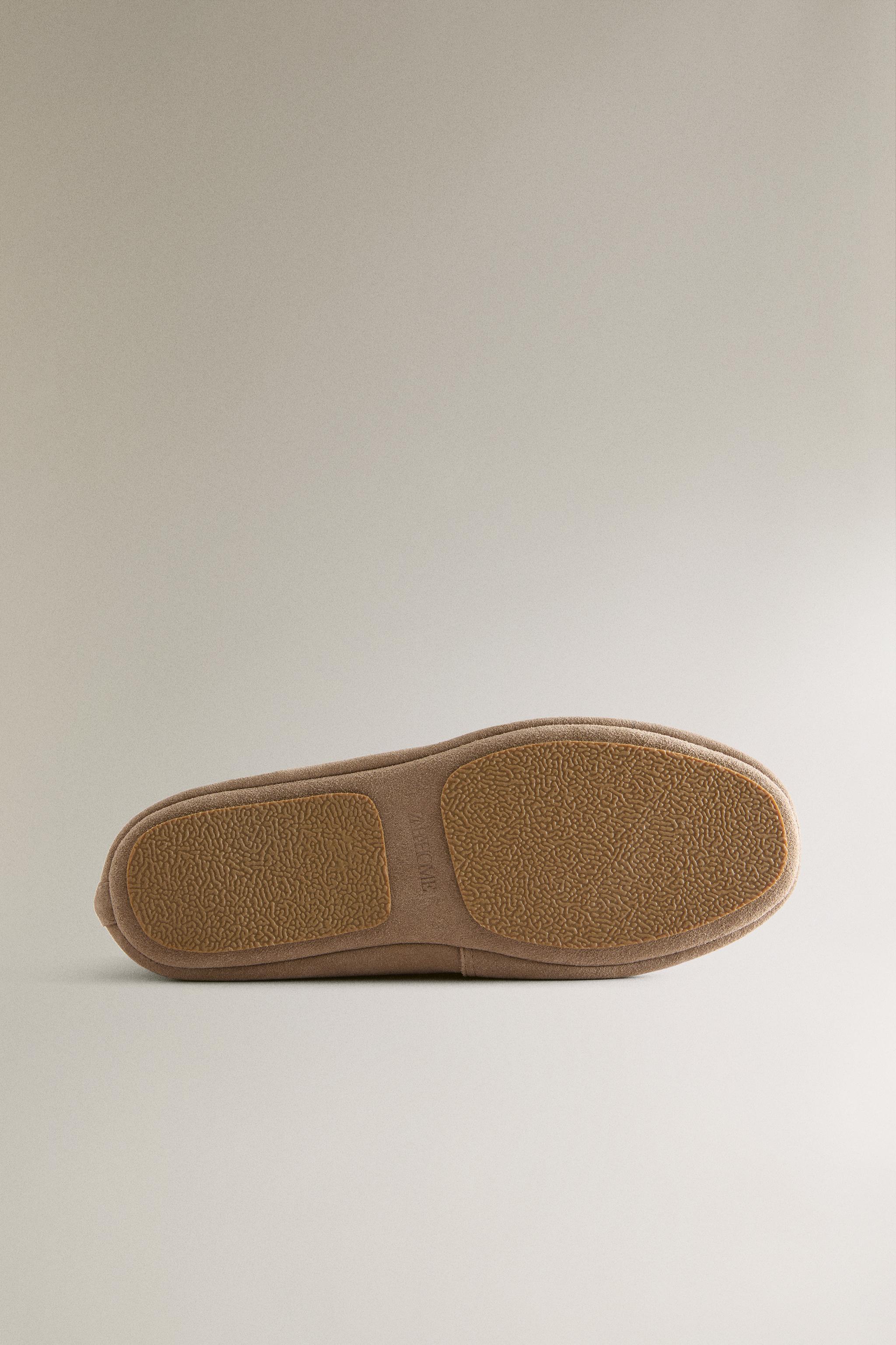 SPLIT LEATHER LOAFER WITH BOW