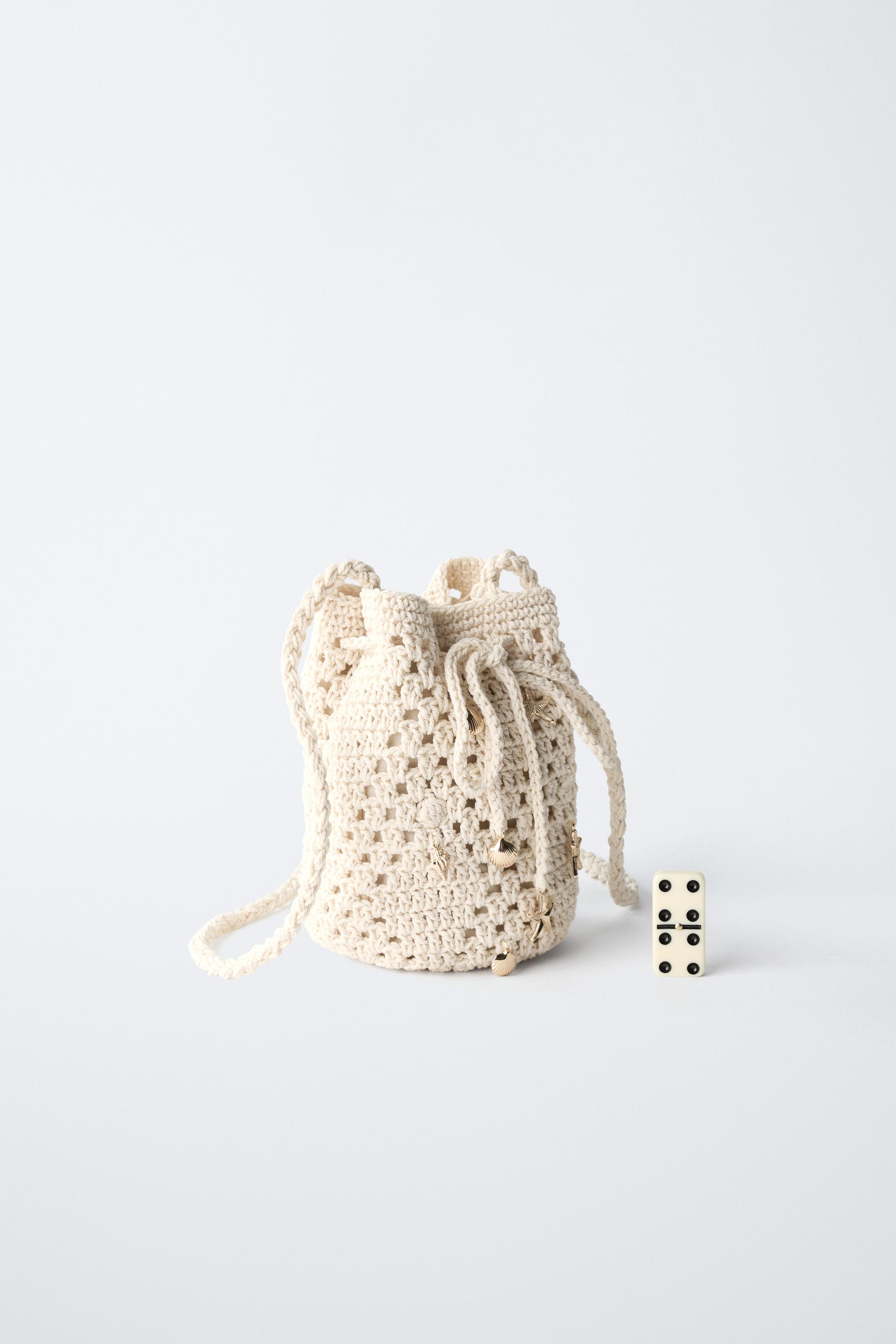 CROCHET CROSSBODY BAG WITH MARINE DETAILS