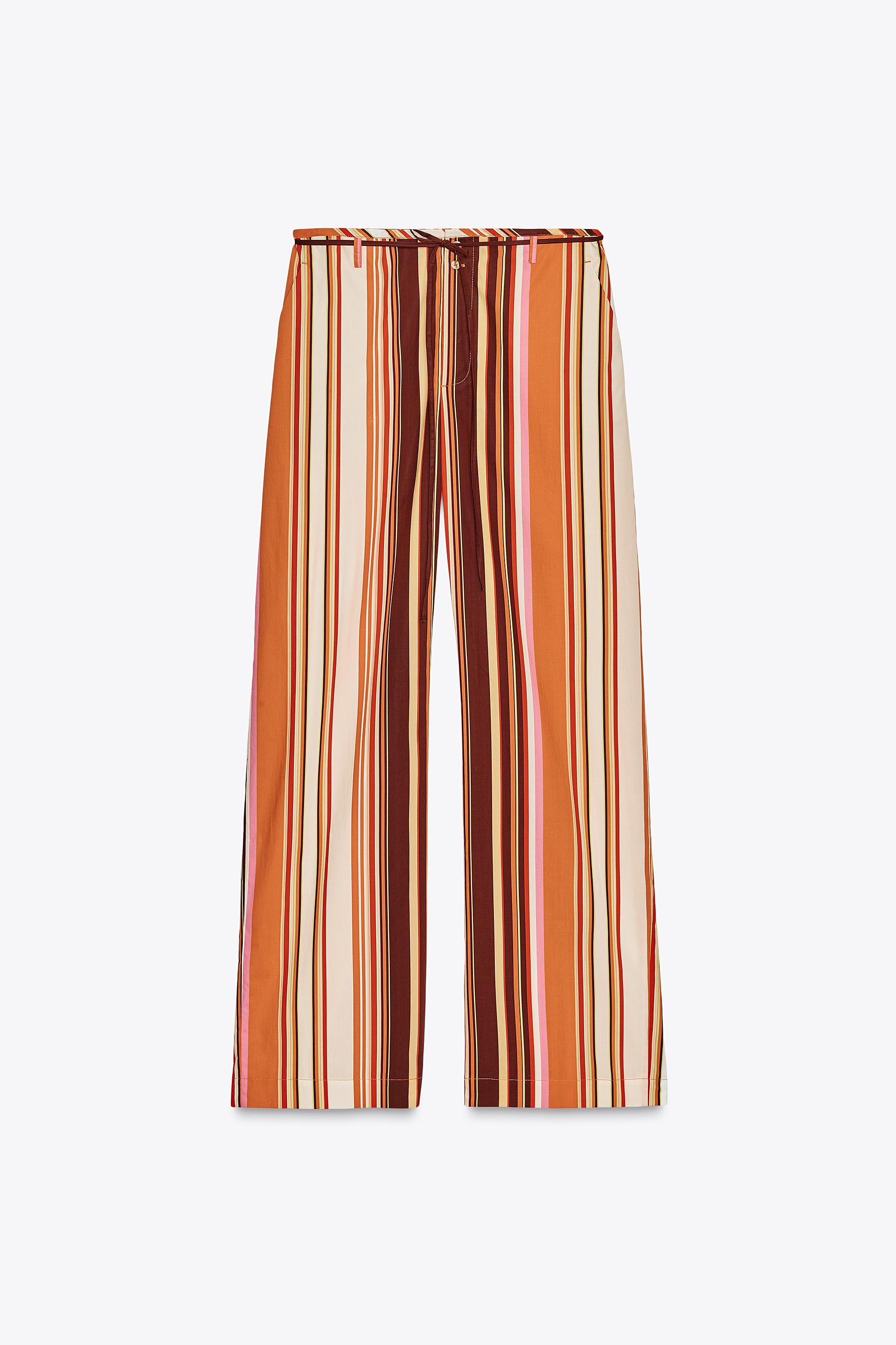 ZW COLLECTION STRIPED FLARE PANTS