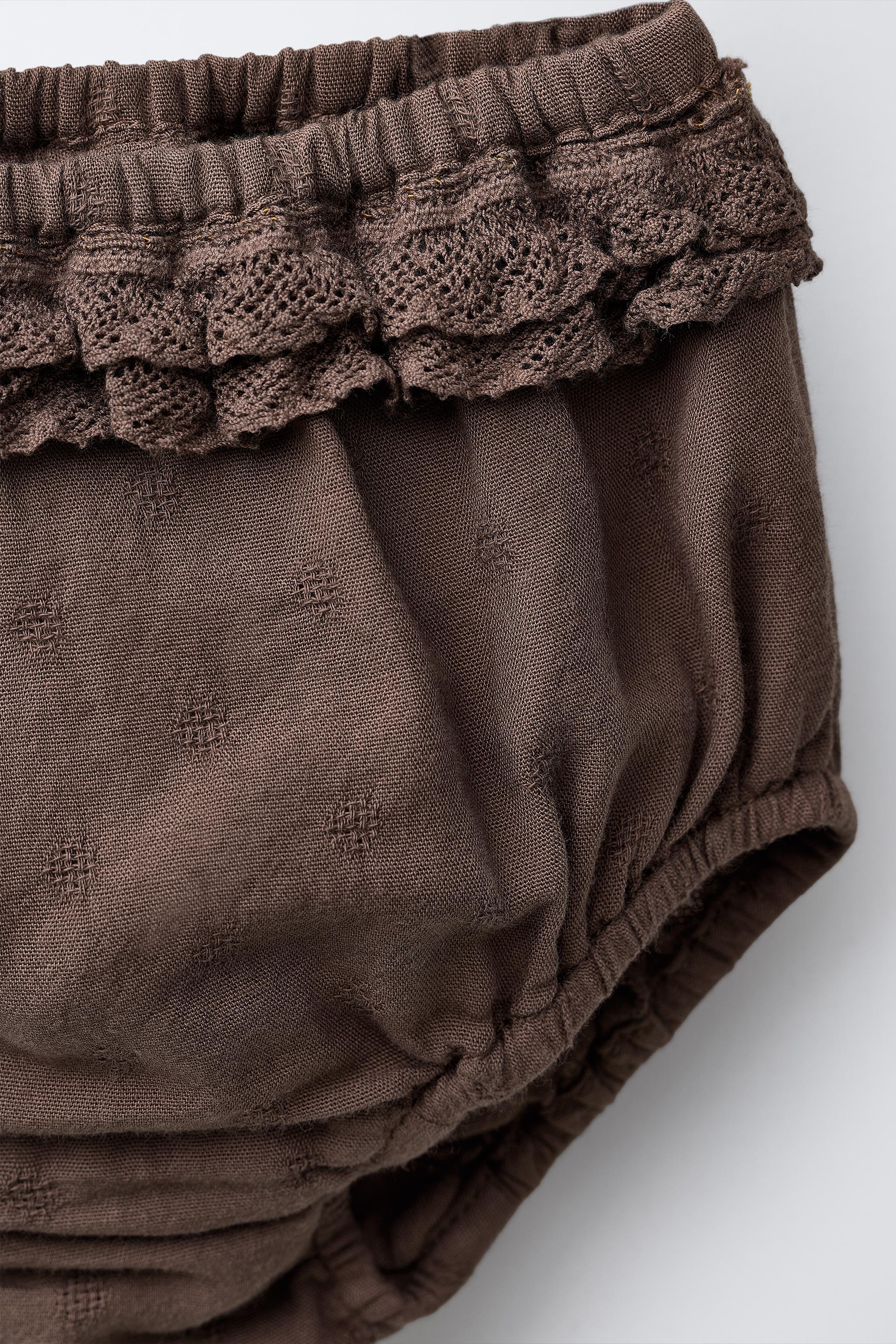 EMBROIDERED LACE PANTIES