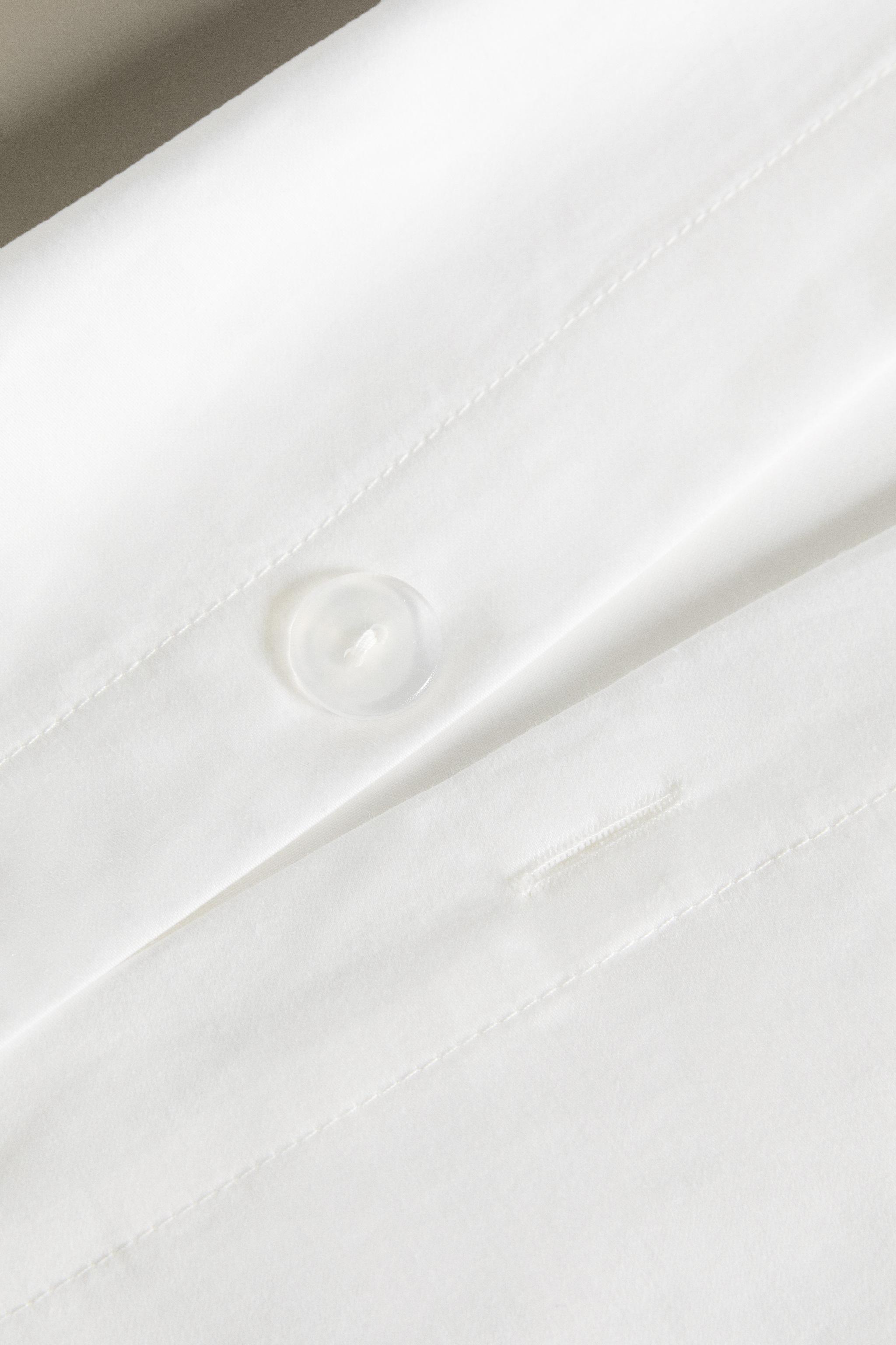 BORDERED SATEEN DUVET COVER