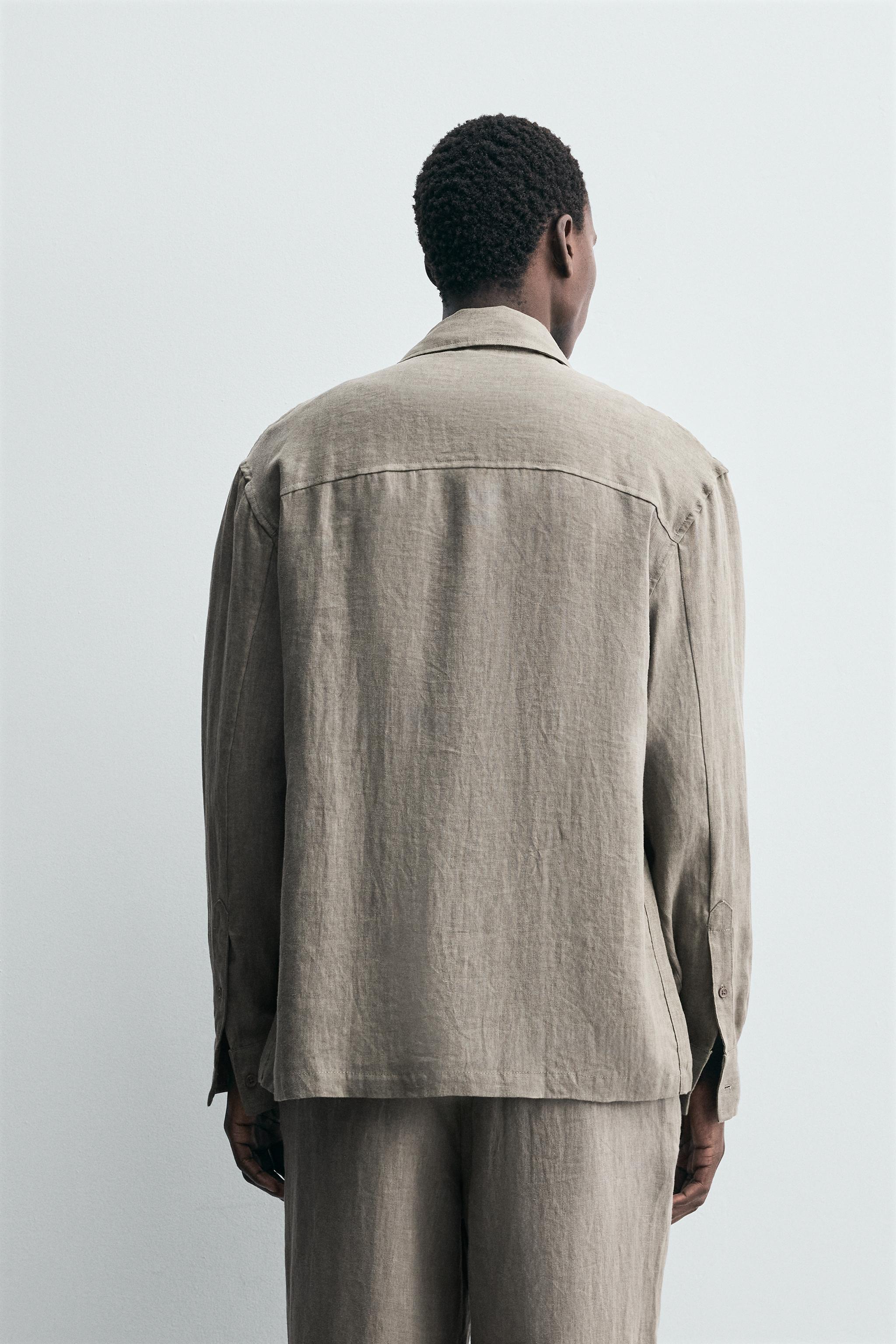 WASHED 100% LINEN SHIRT
