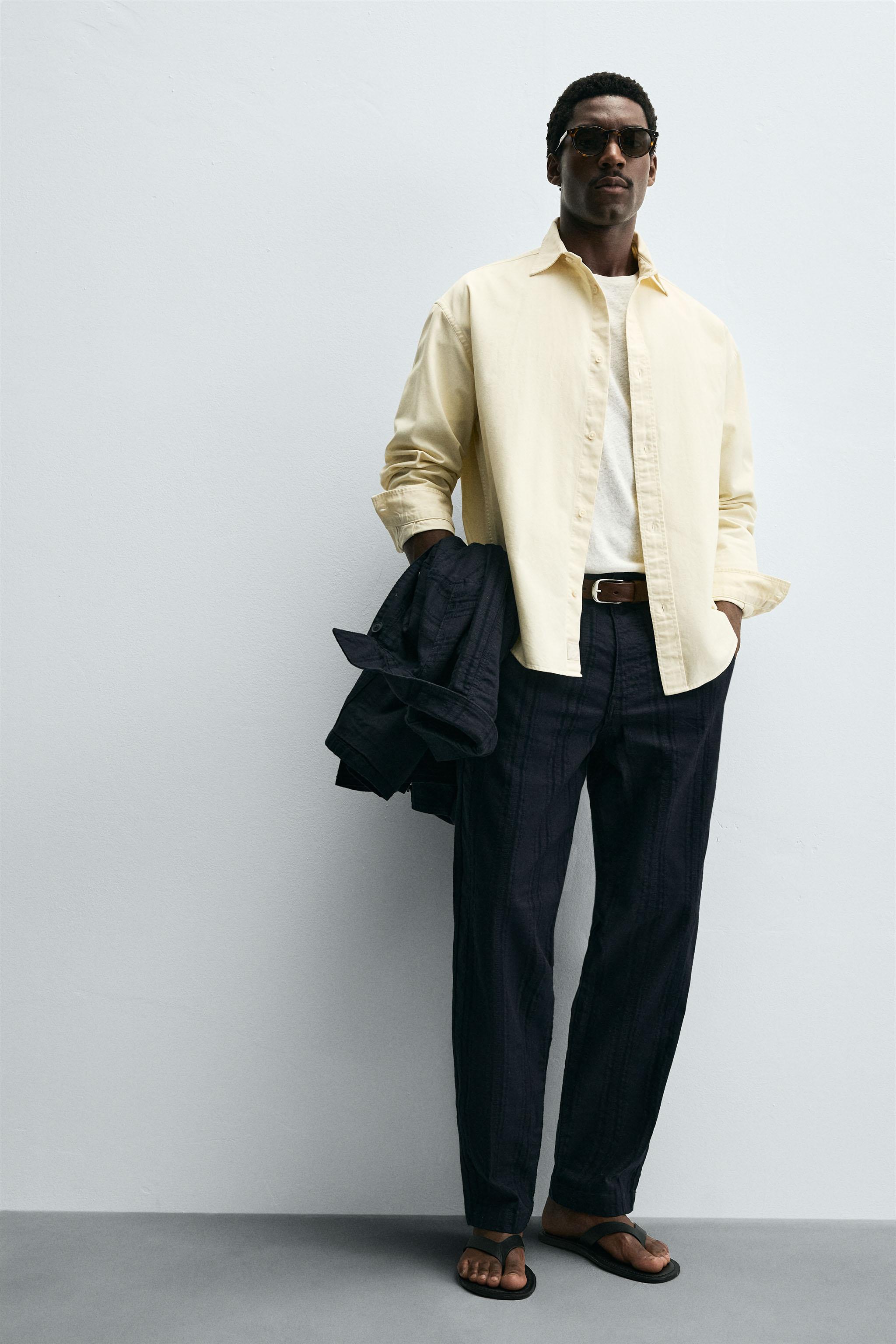 JACQUARD STRIPED PANTS