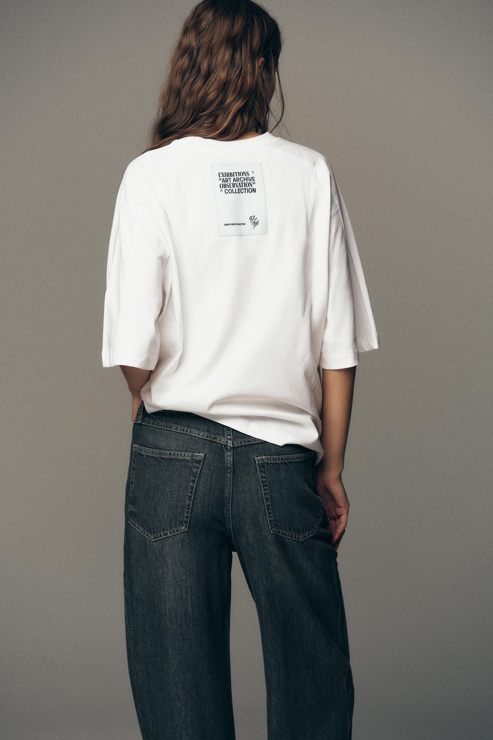 BOXY FIT T-SHIRT WITH LABEL