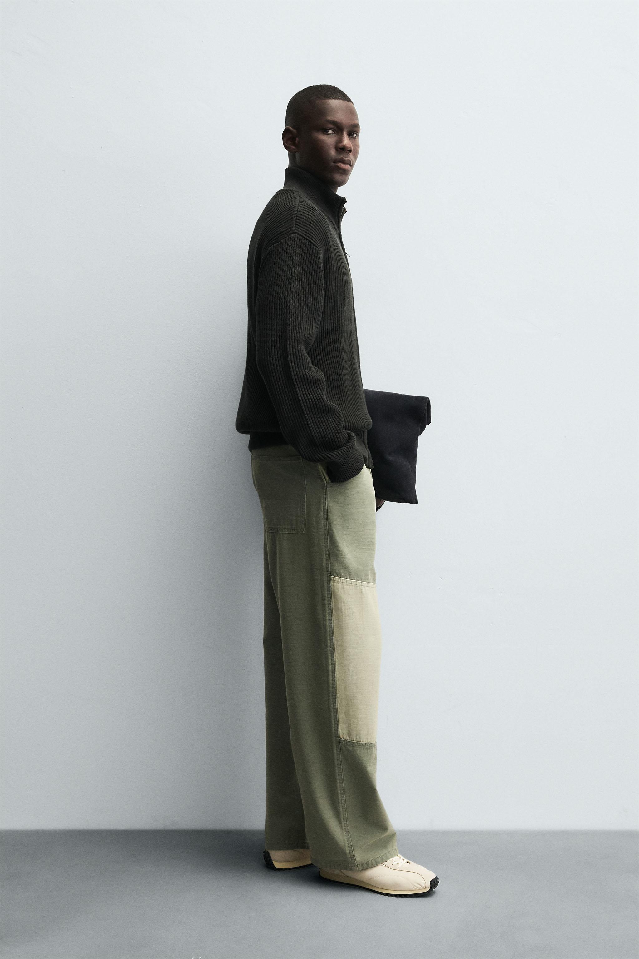 PURL KNIT ZIP-UP CARDIGAN