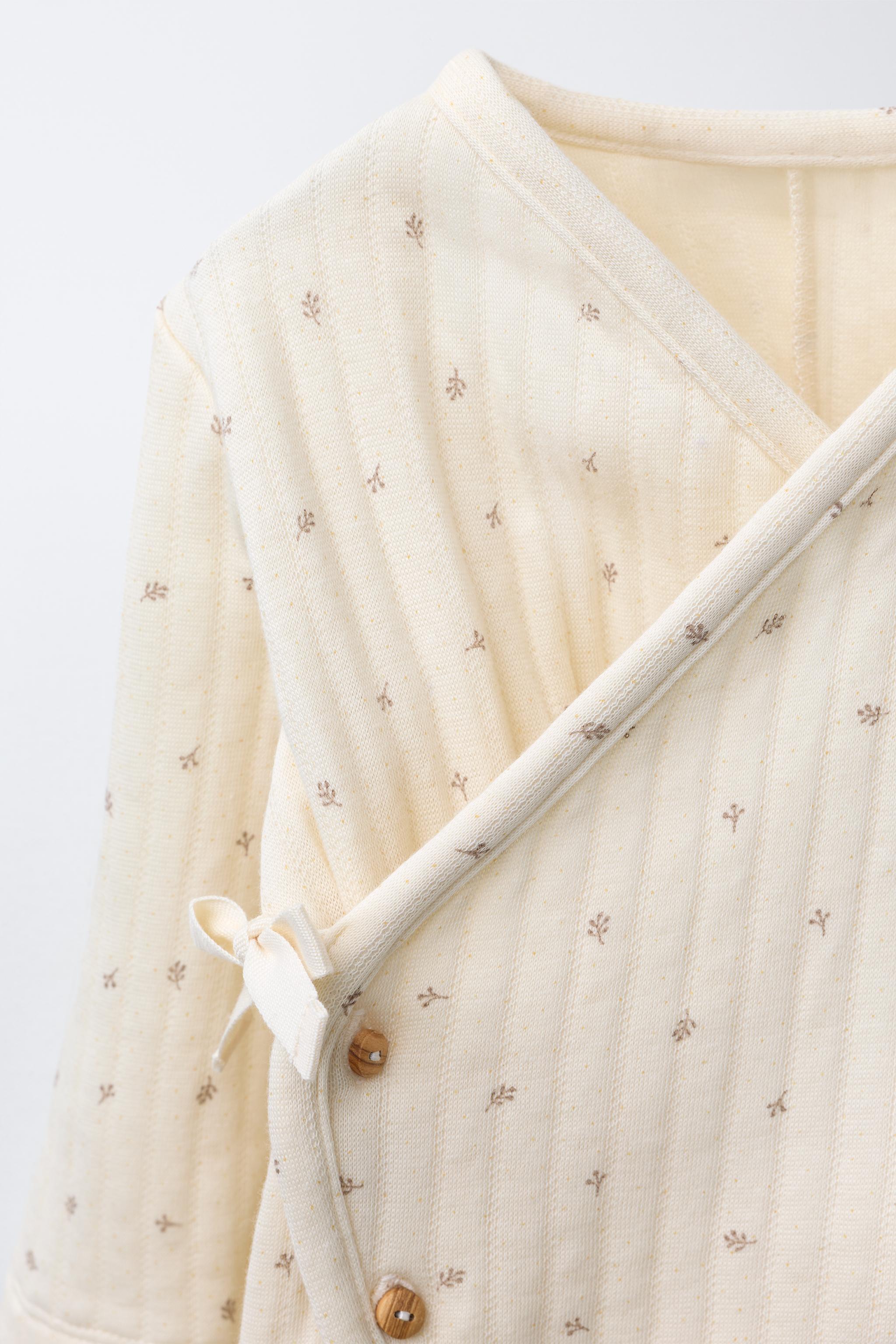 TWIG PRINT QUILTED ROMPER