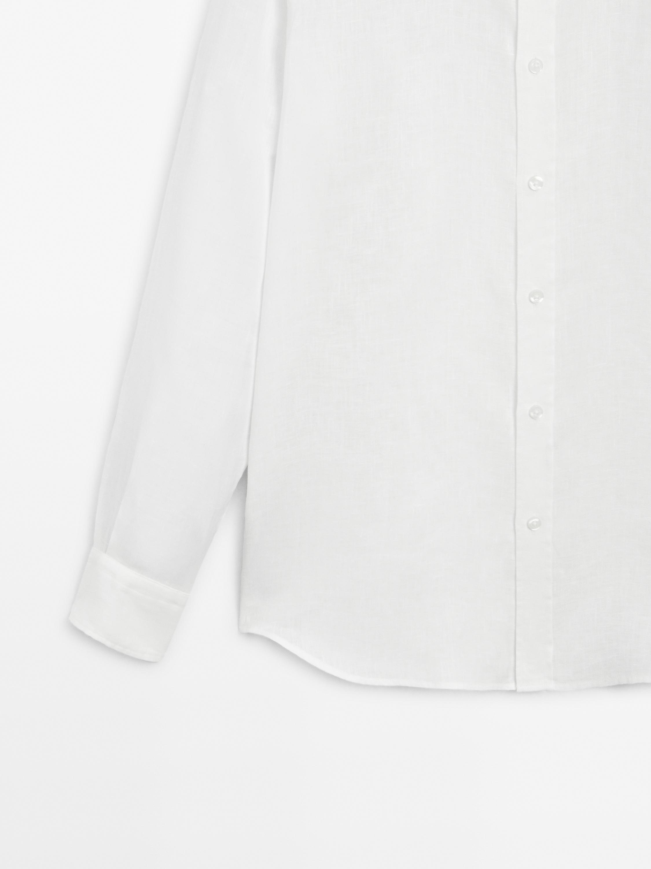 Regular-fit shirt with stand collar