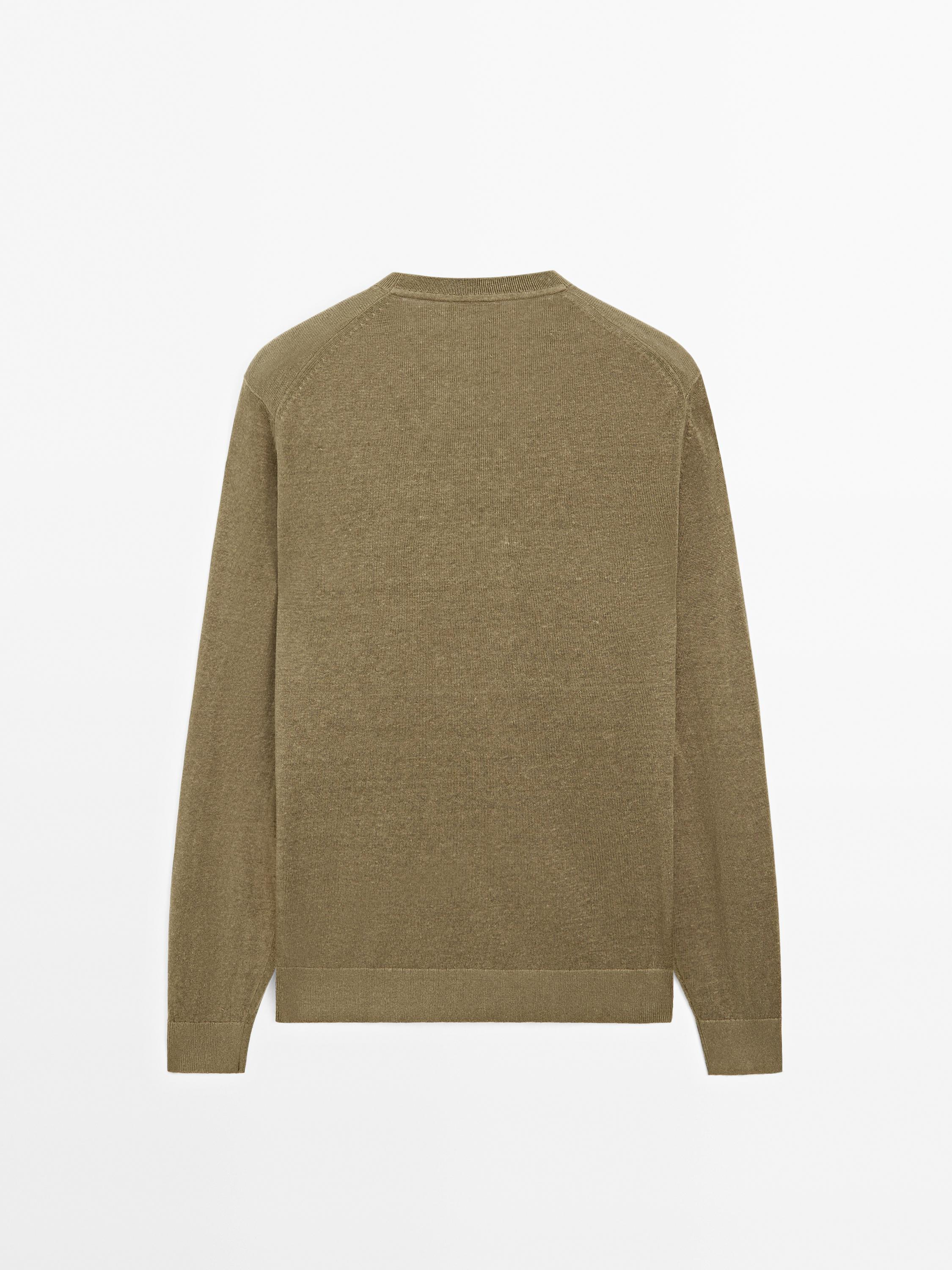 100% linen knit sweater
