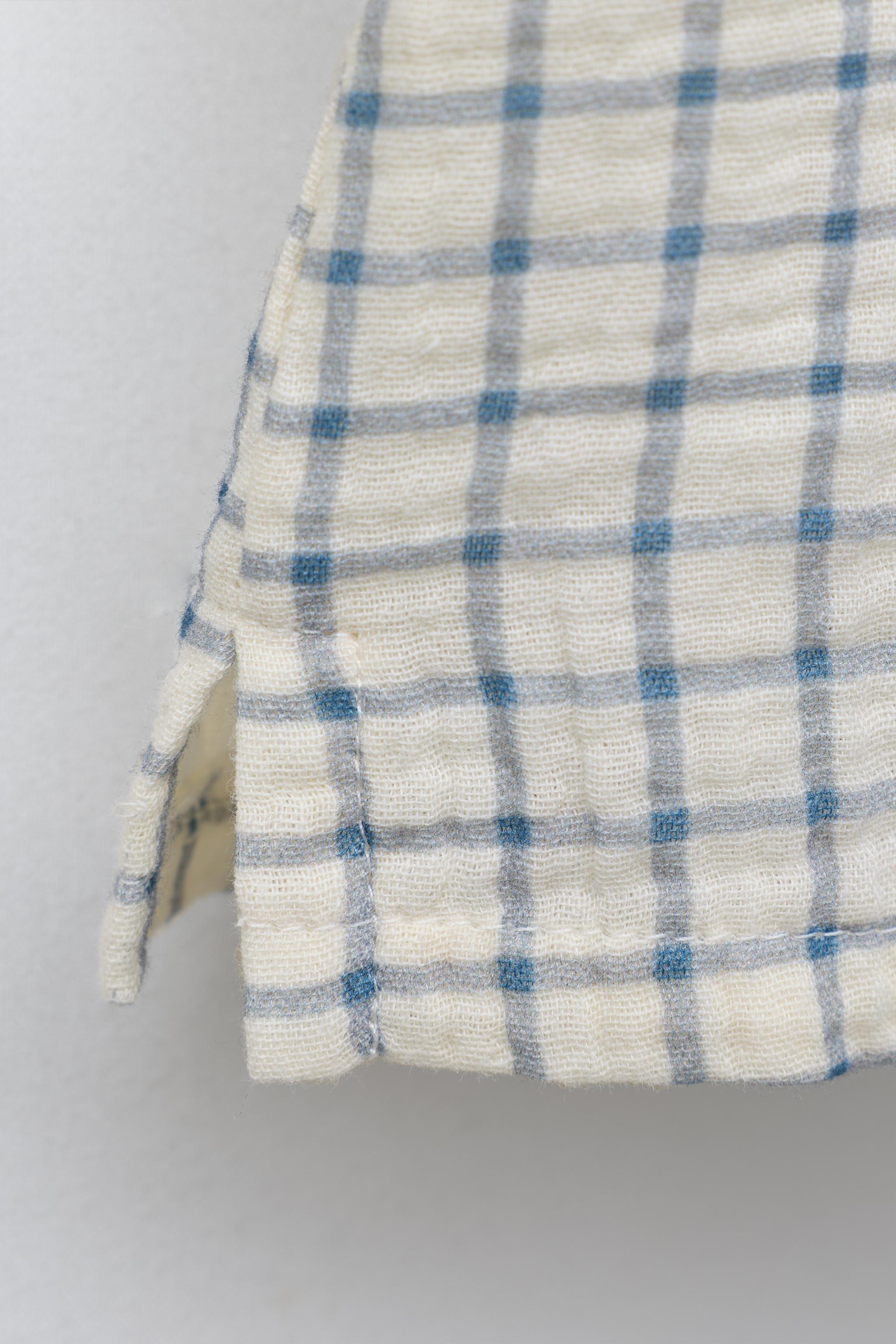 PLAID TEXTURED SHIRT