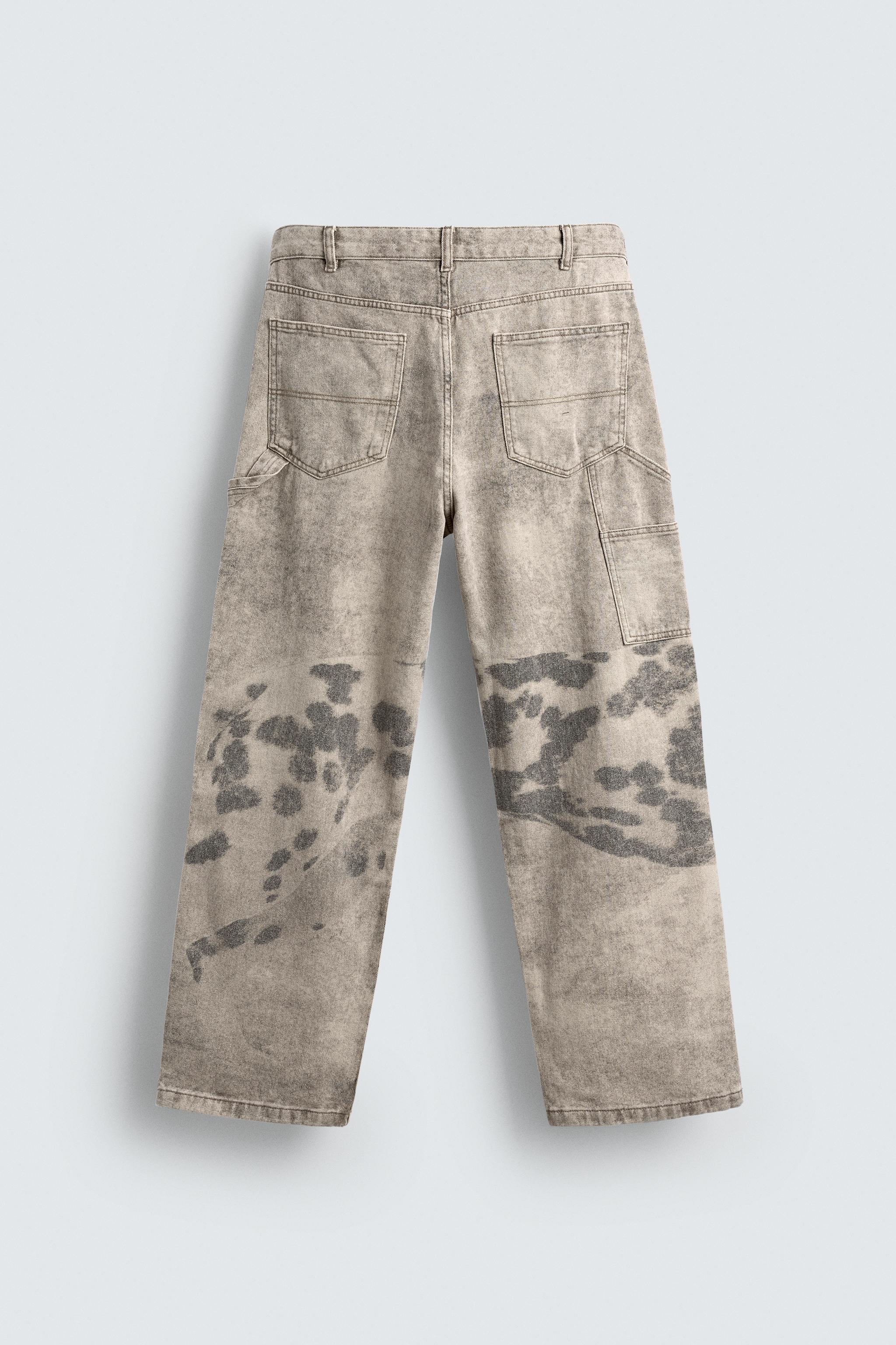 DALMATIAN PRINT CARPENTER PANTS