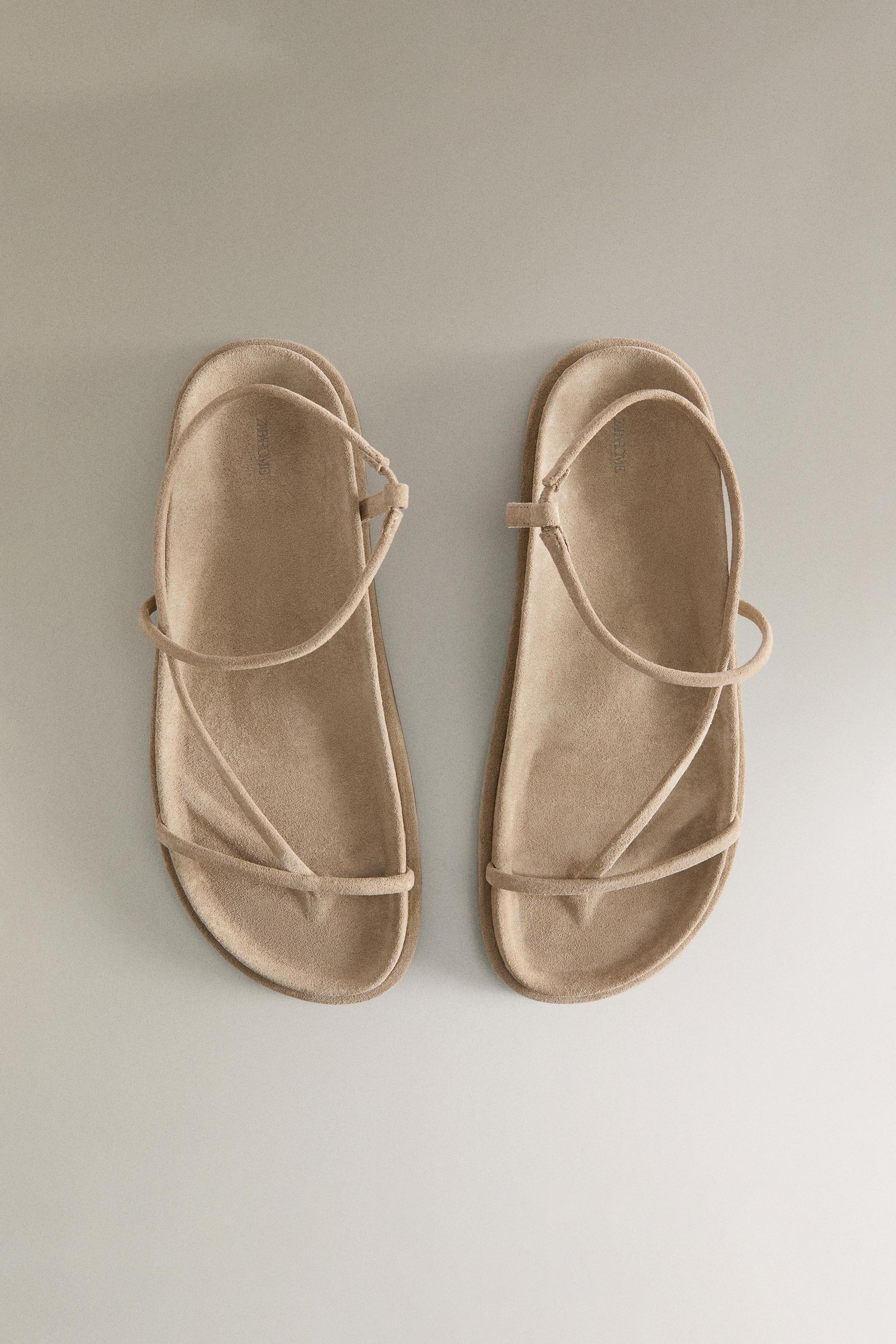 LEATHER SANDALS WITH STRAPS