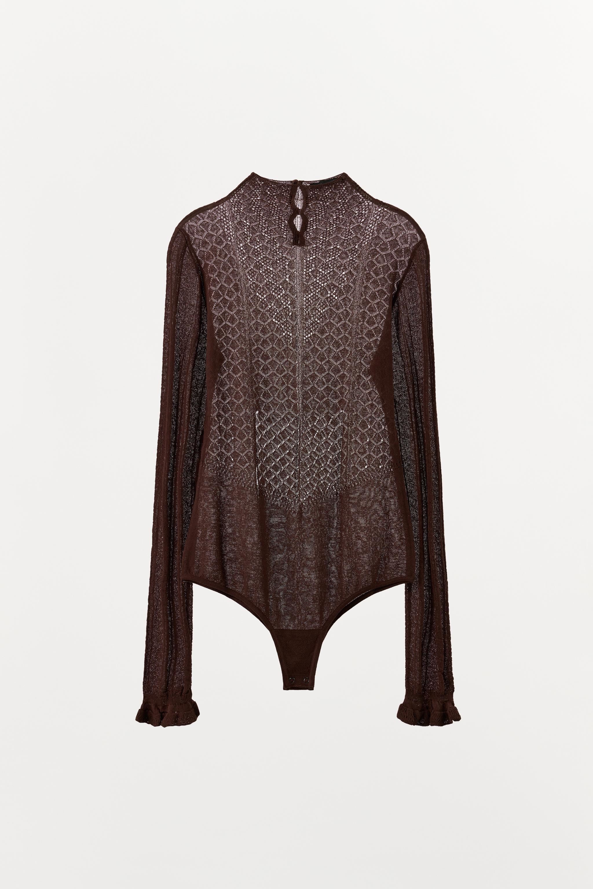 COMBINATION KNIT BODYSUIT