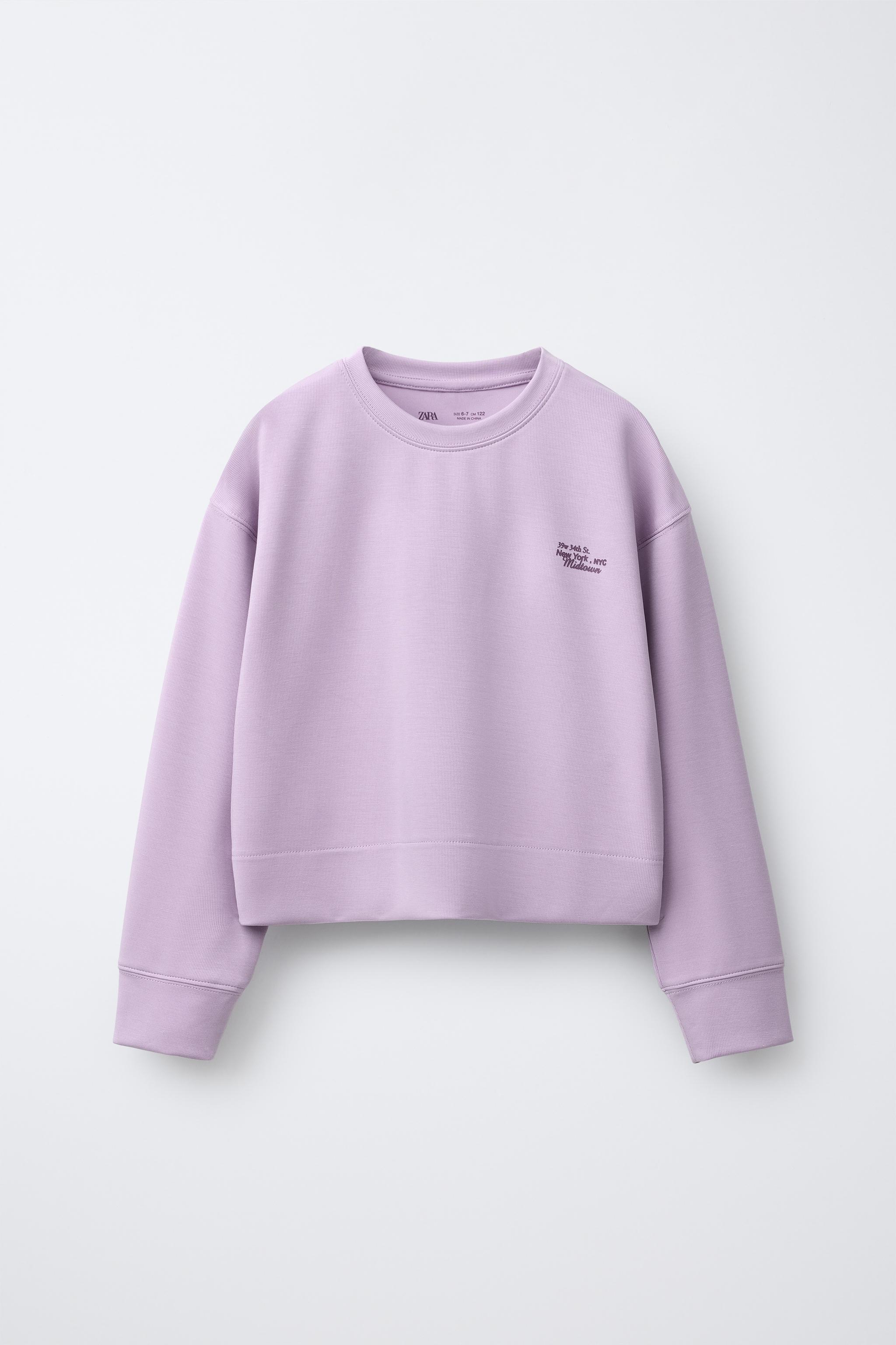 SWEATSHIRT WITH MODAL TEXT