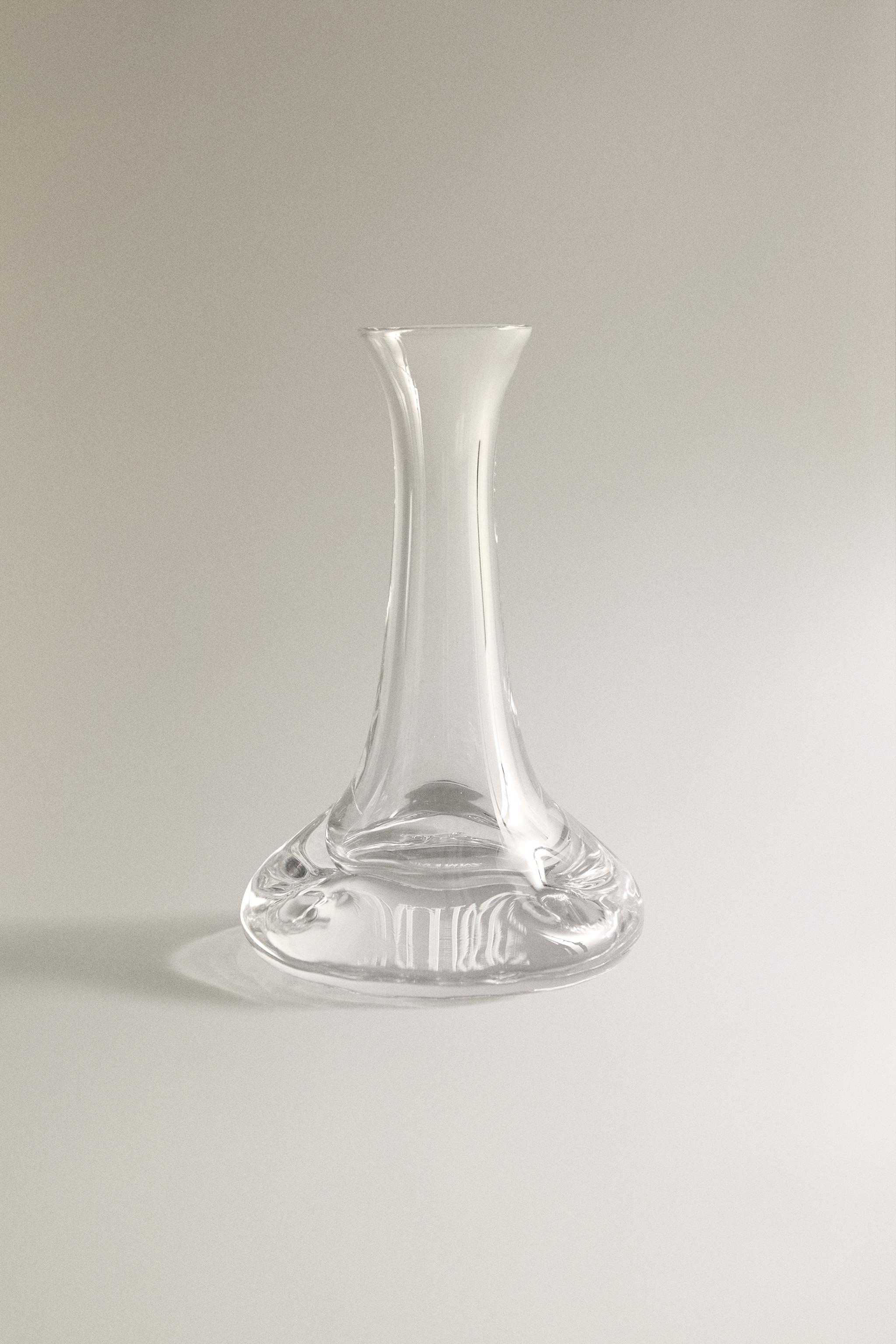 LONG NECK GLASS VASE