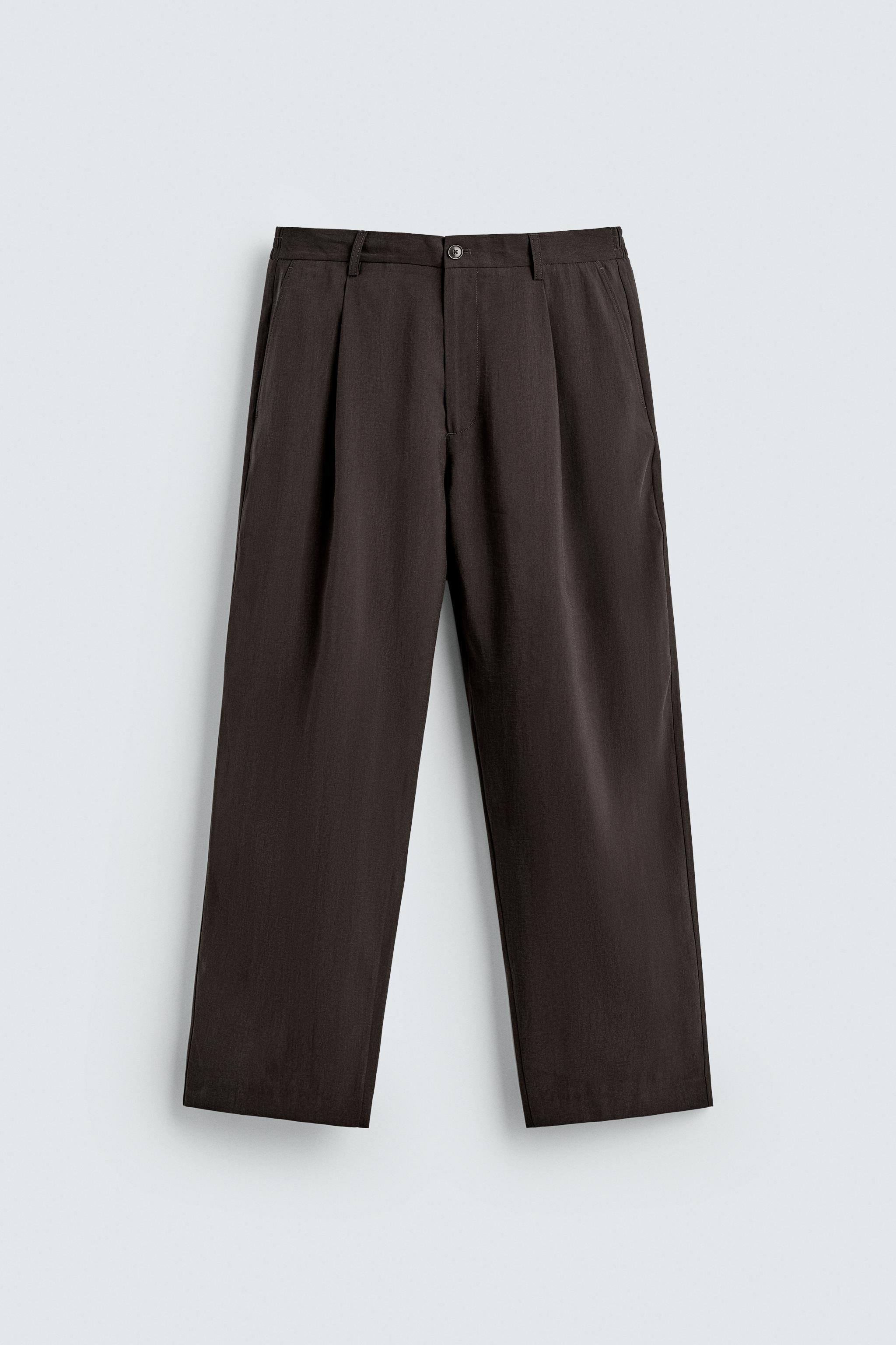 PLEATED FLOWY PANTS