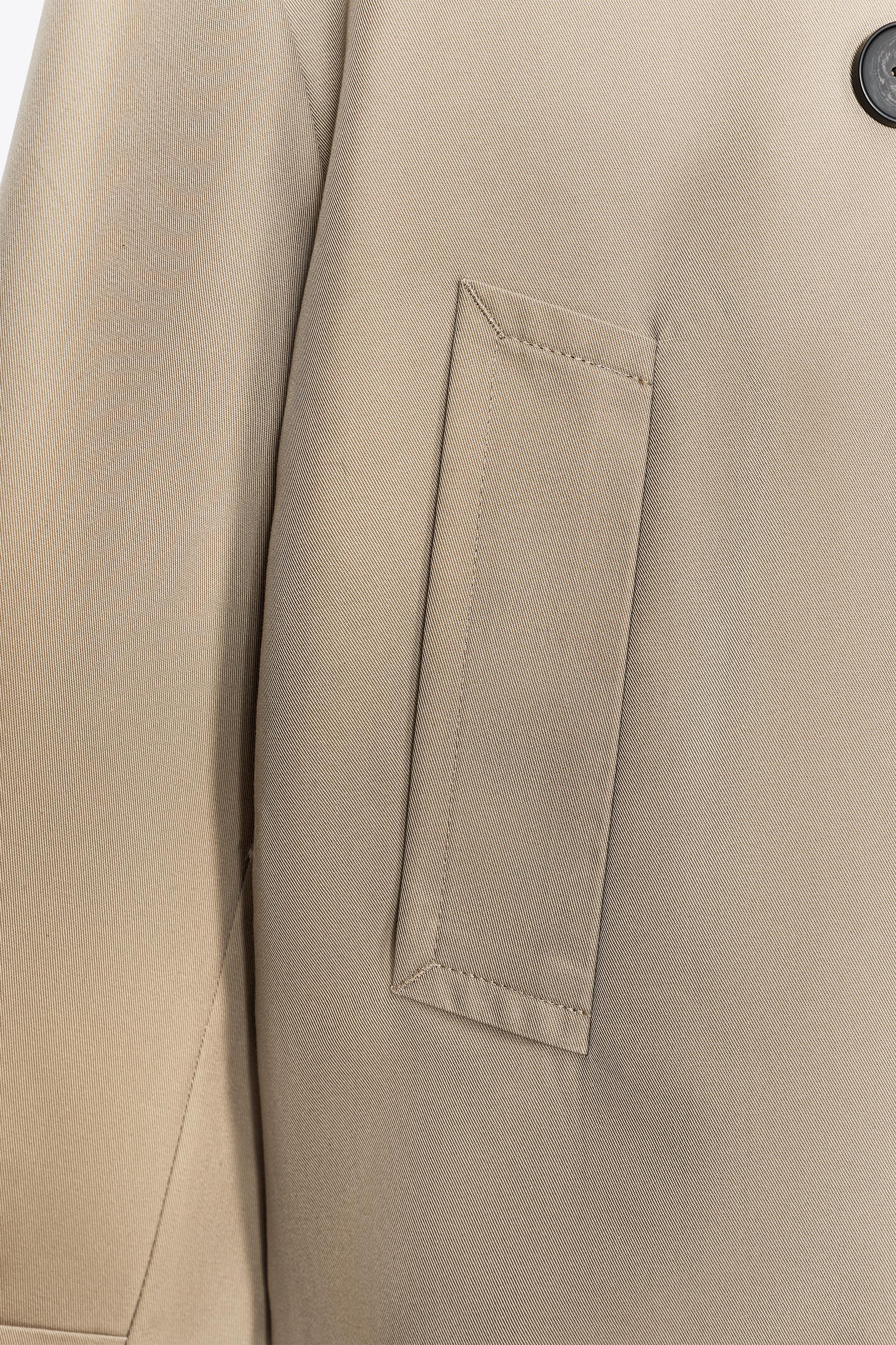 DOUBLE BREASTED SHORT TRENCH COAT