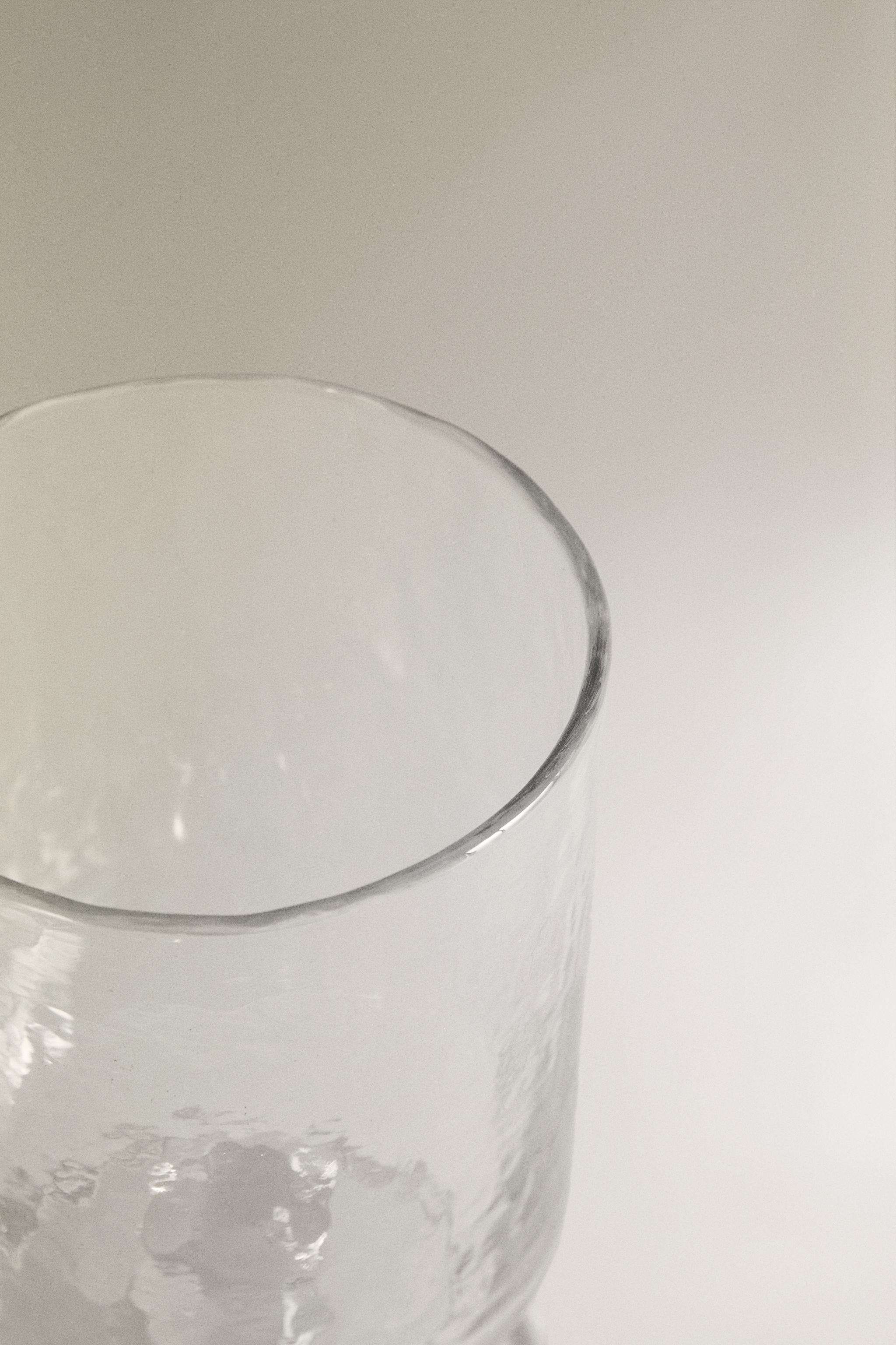 HAMMERED GLASS TUMBLER