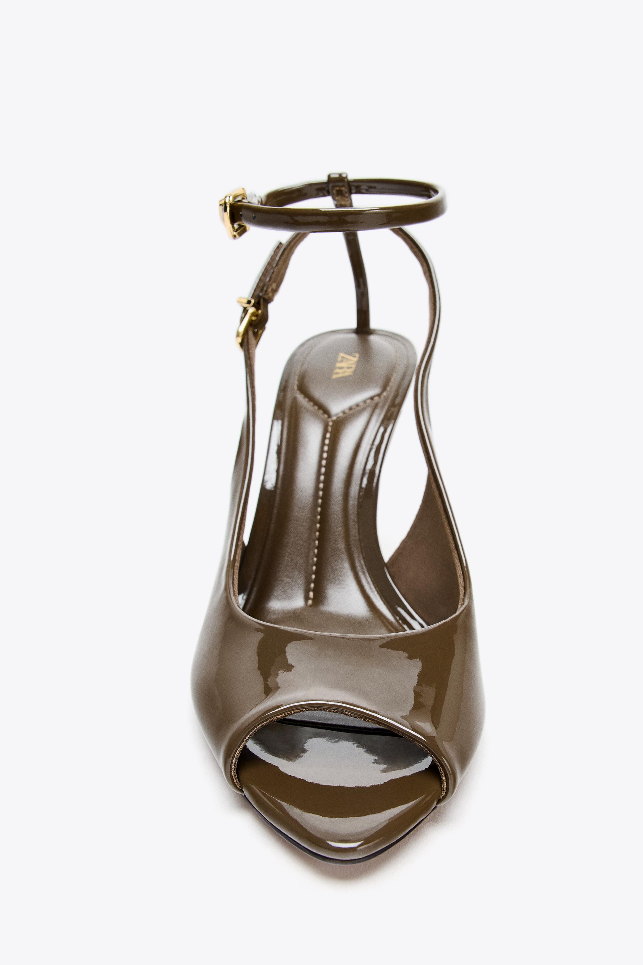 OPEN TOE SLINGBACK HEELS