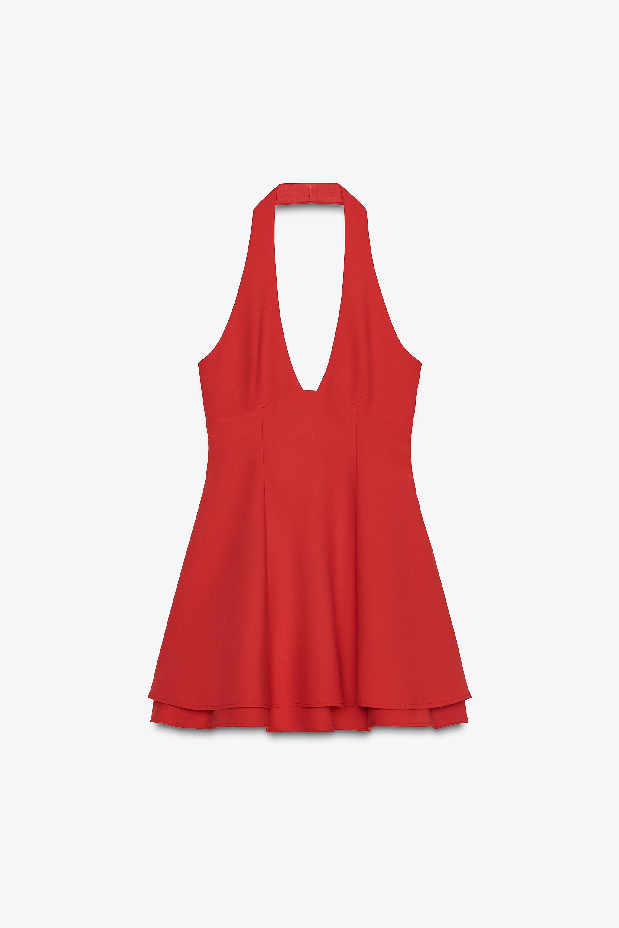 HALTER TWO-LAYER DRESS