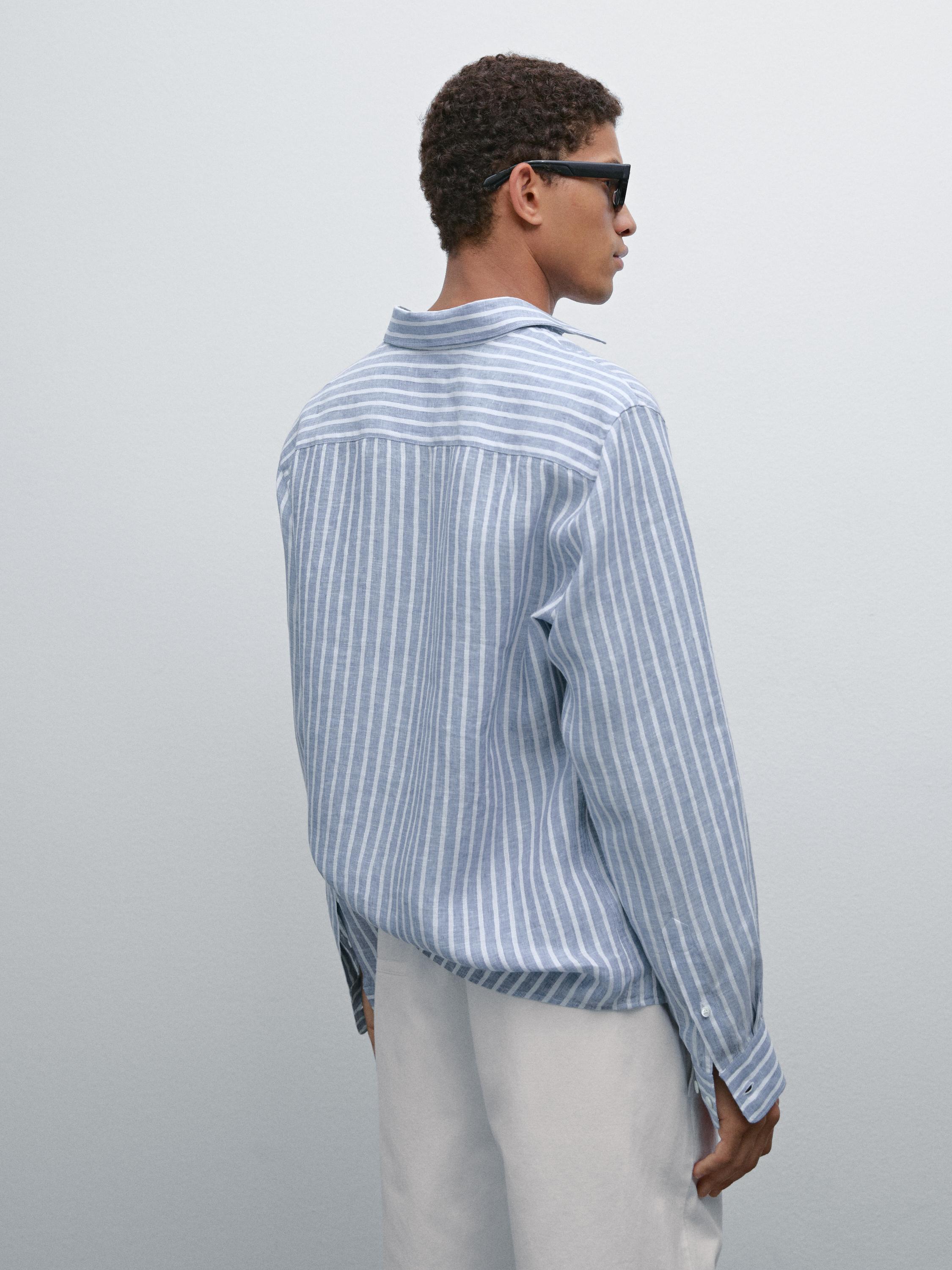 Regular fit striped shirt