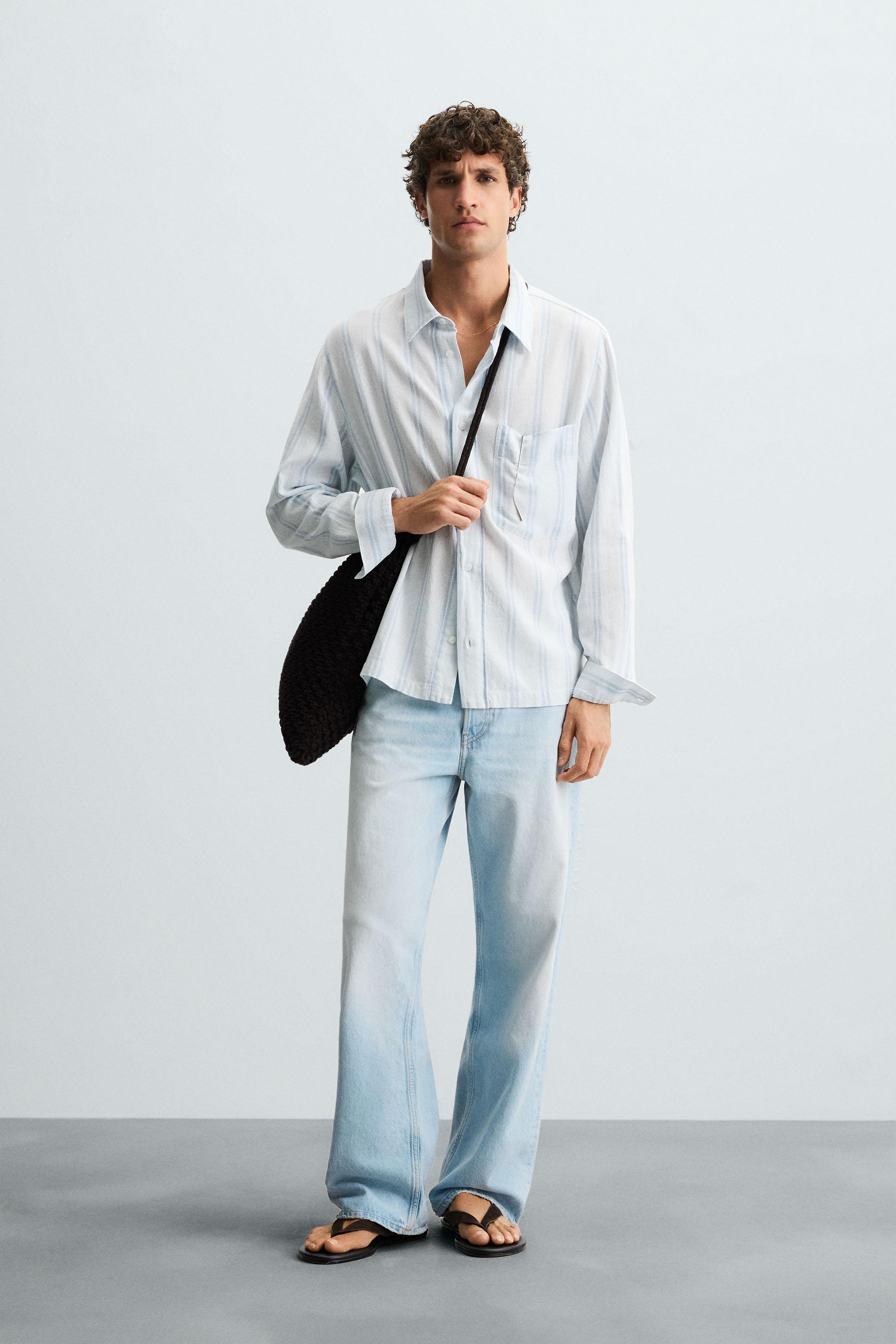 TEXTURED STRIPED SHIRT