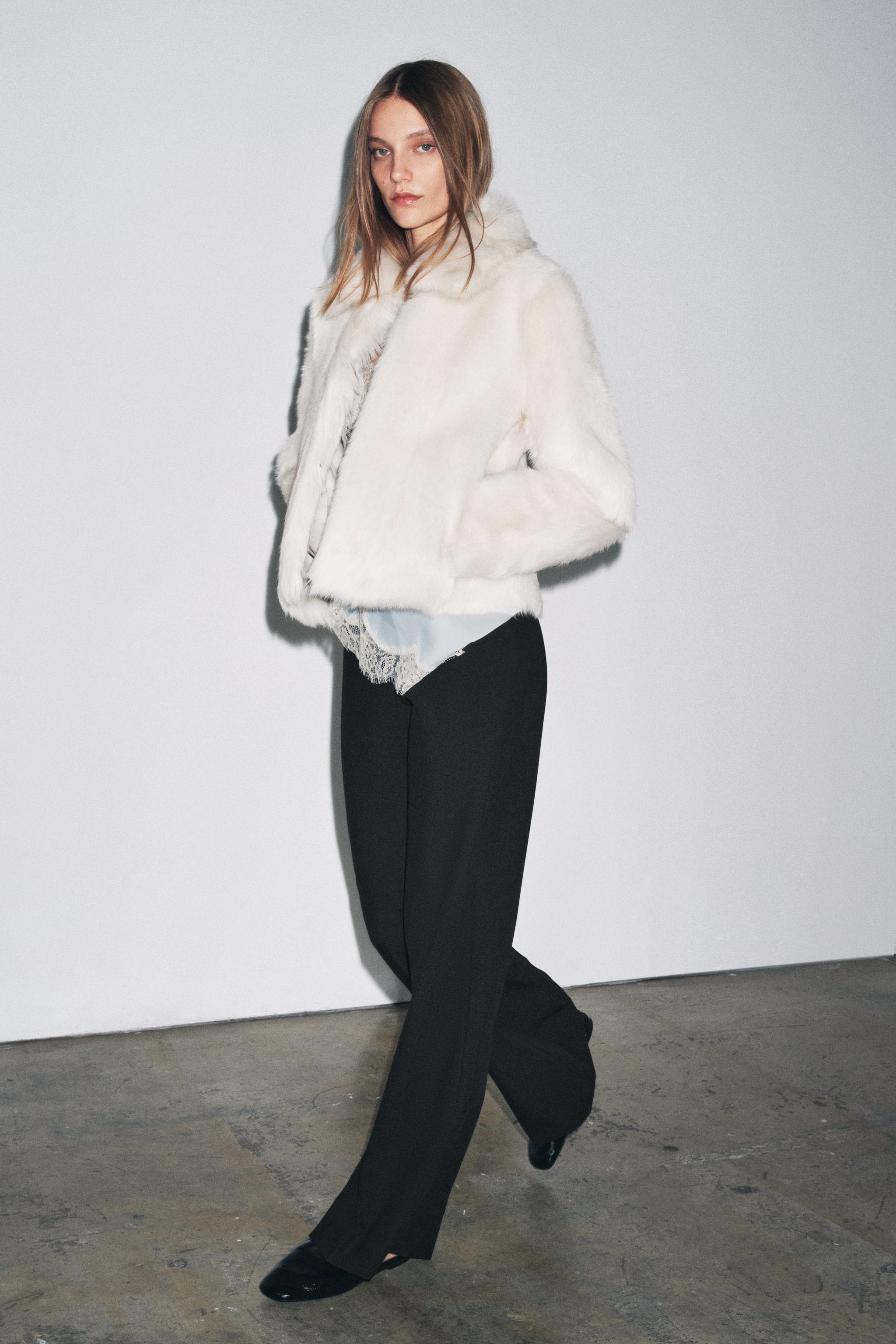 HIGH-WAISTED ZIPPER PANTS ZW COLLECTION