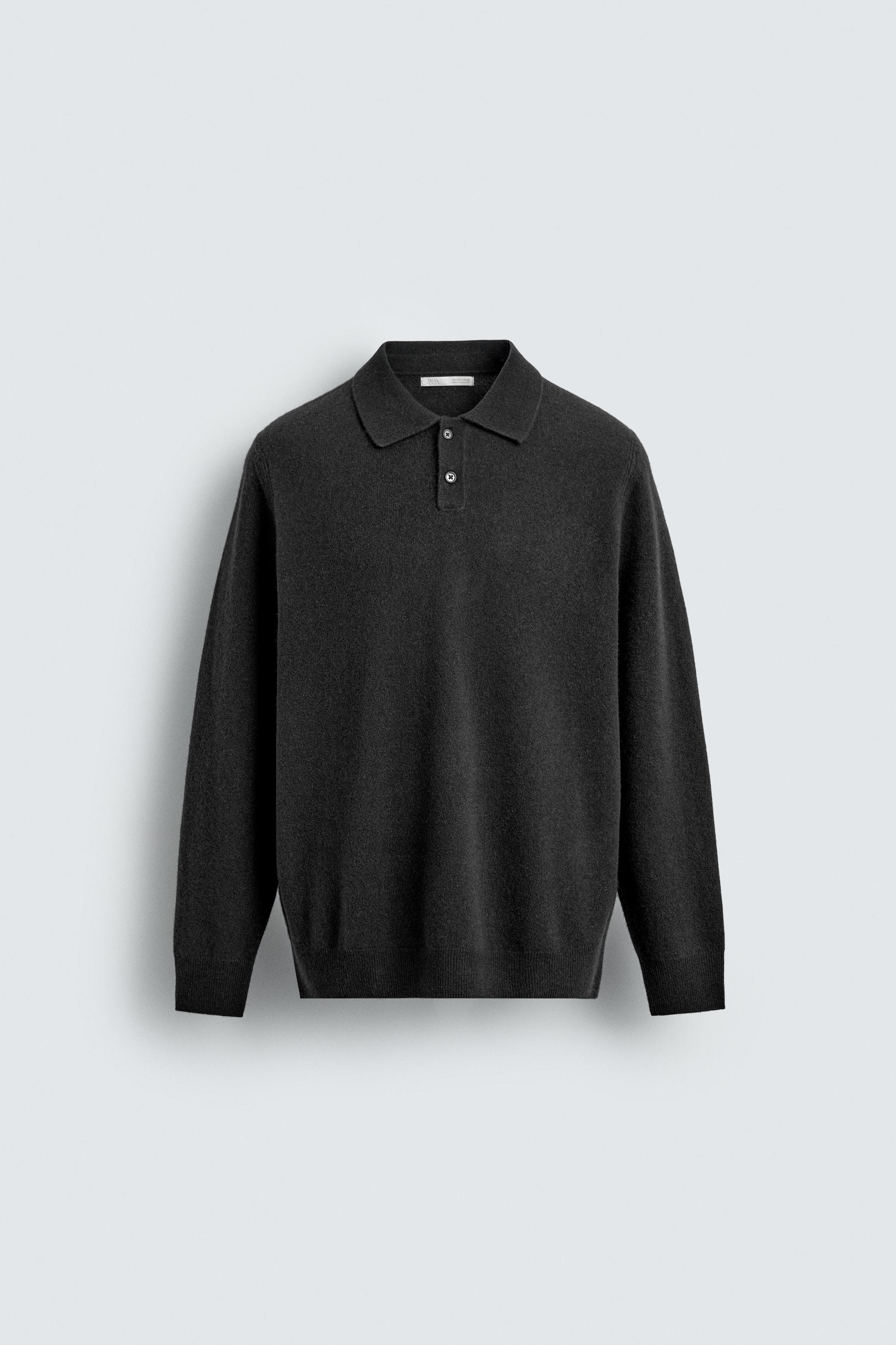 WOOL-CASHMERE KNIT POLO SHIRT
