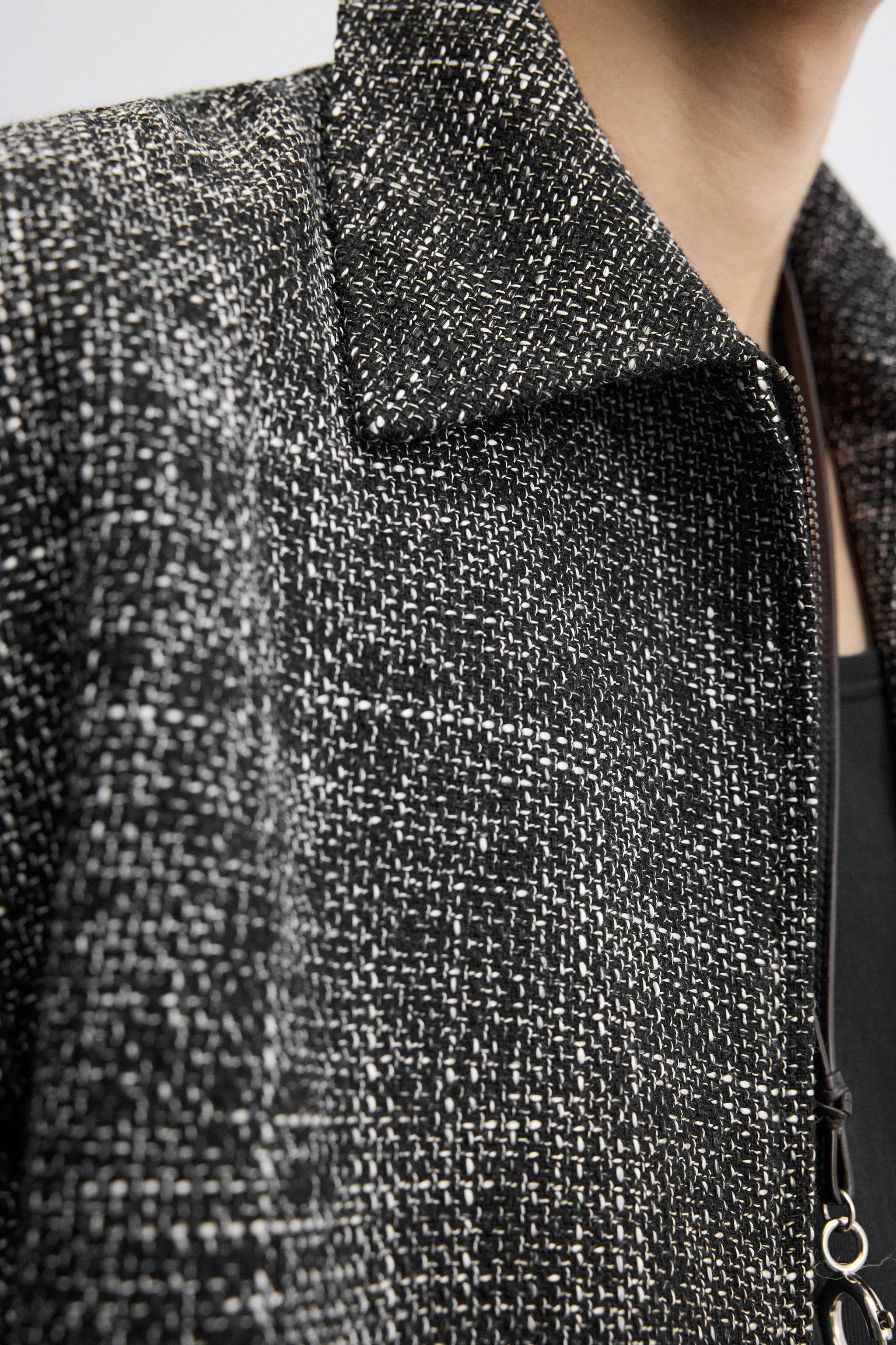 TEXTURED ZIP-UP OVERSHIRT