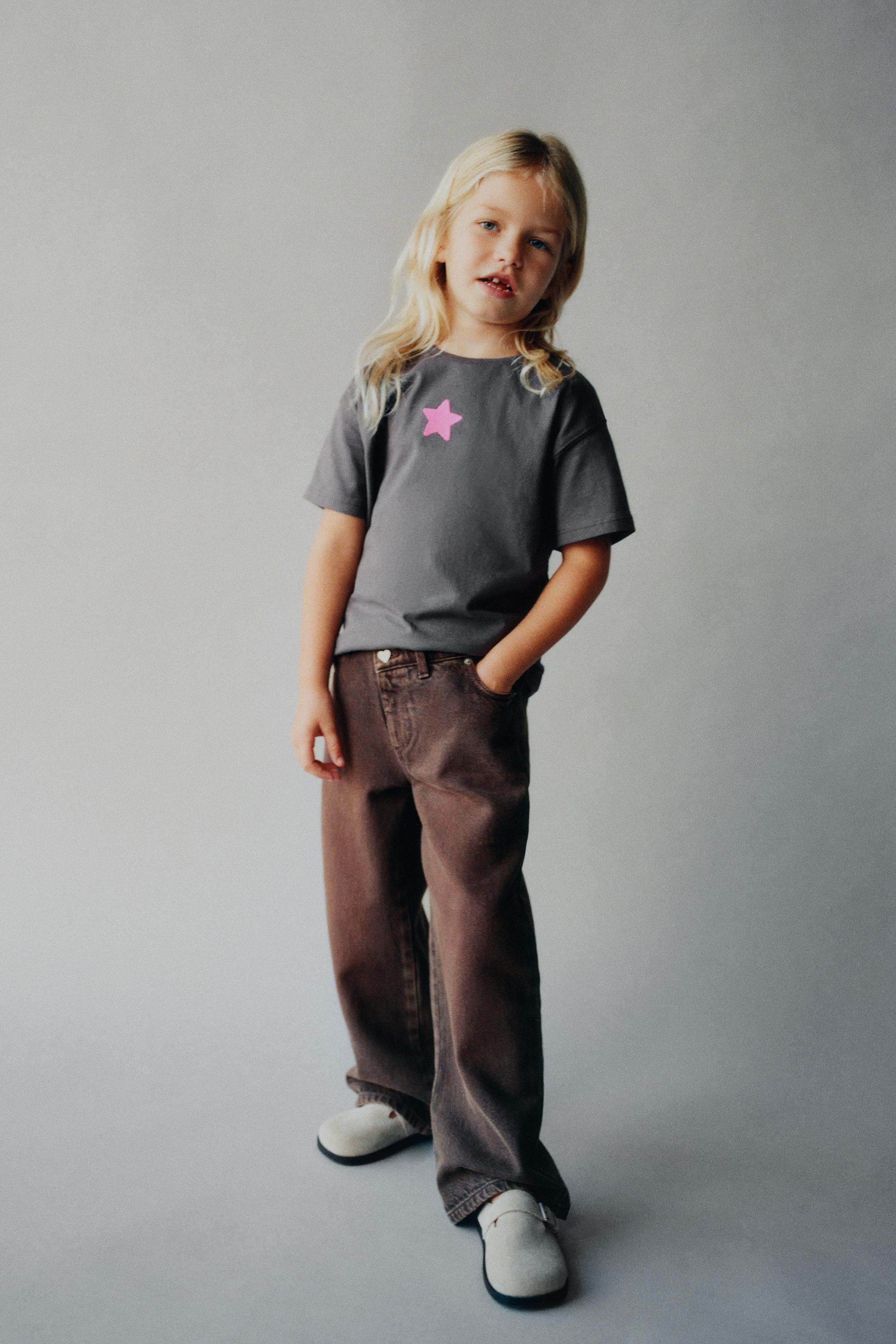 EMBROIDERED AND TEXT T-SHIRT