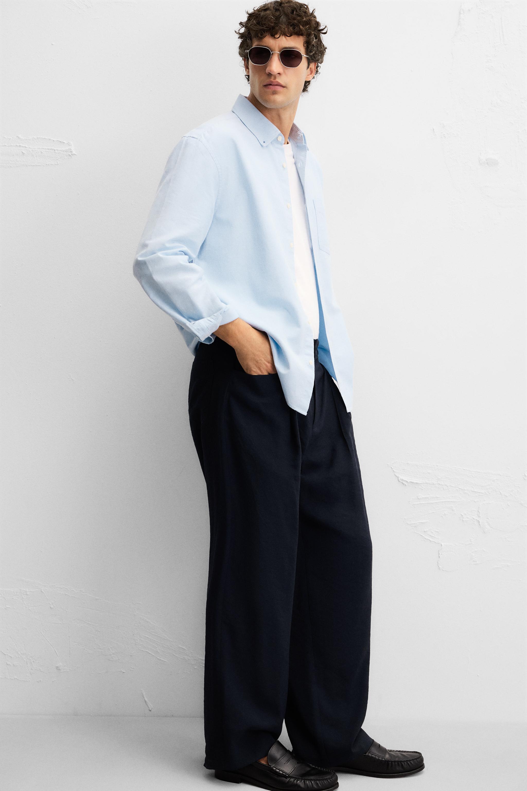 TEXTURED OXFORD SHIRT