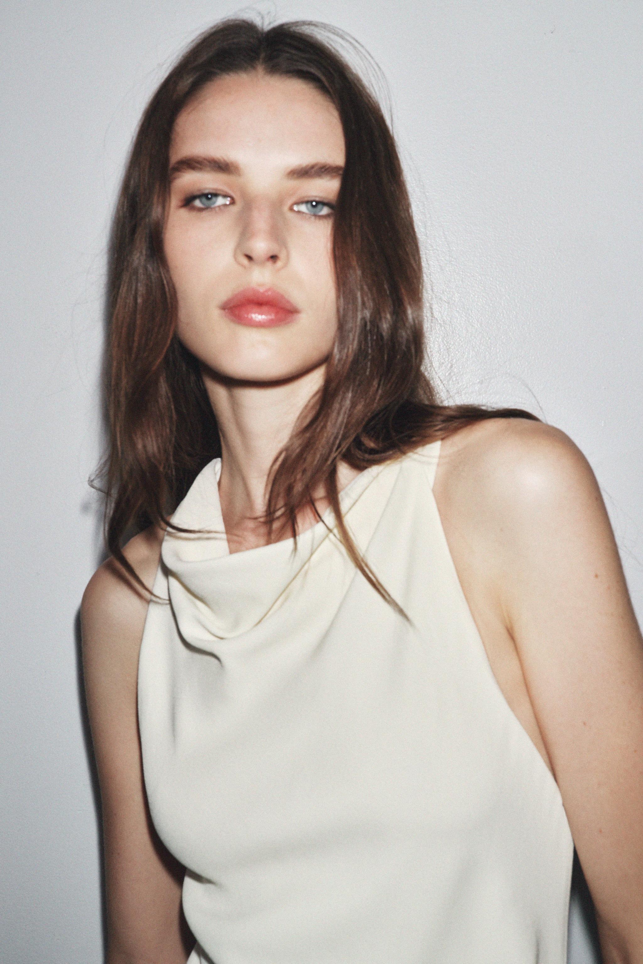 ZW COLLECTION COMBINATION HALTER DRESS