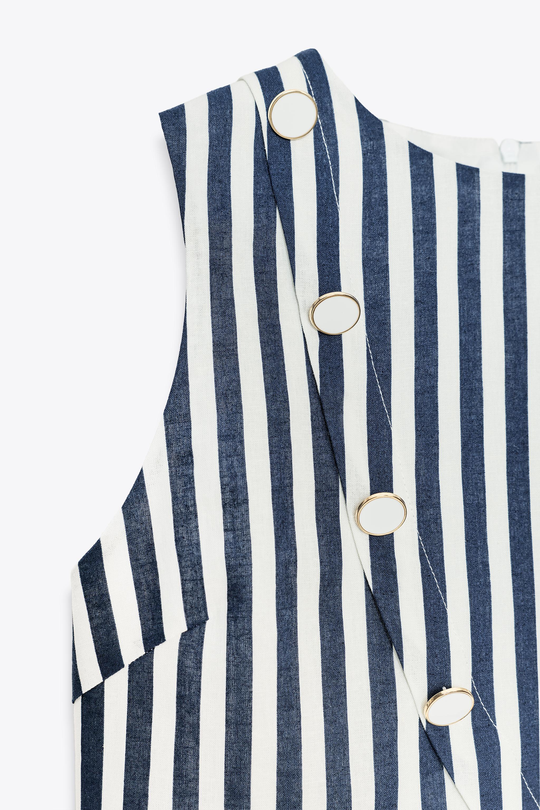 LINEN BELTED COMBINATION MAXI DRESS