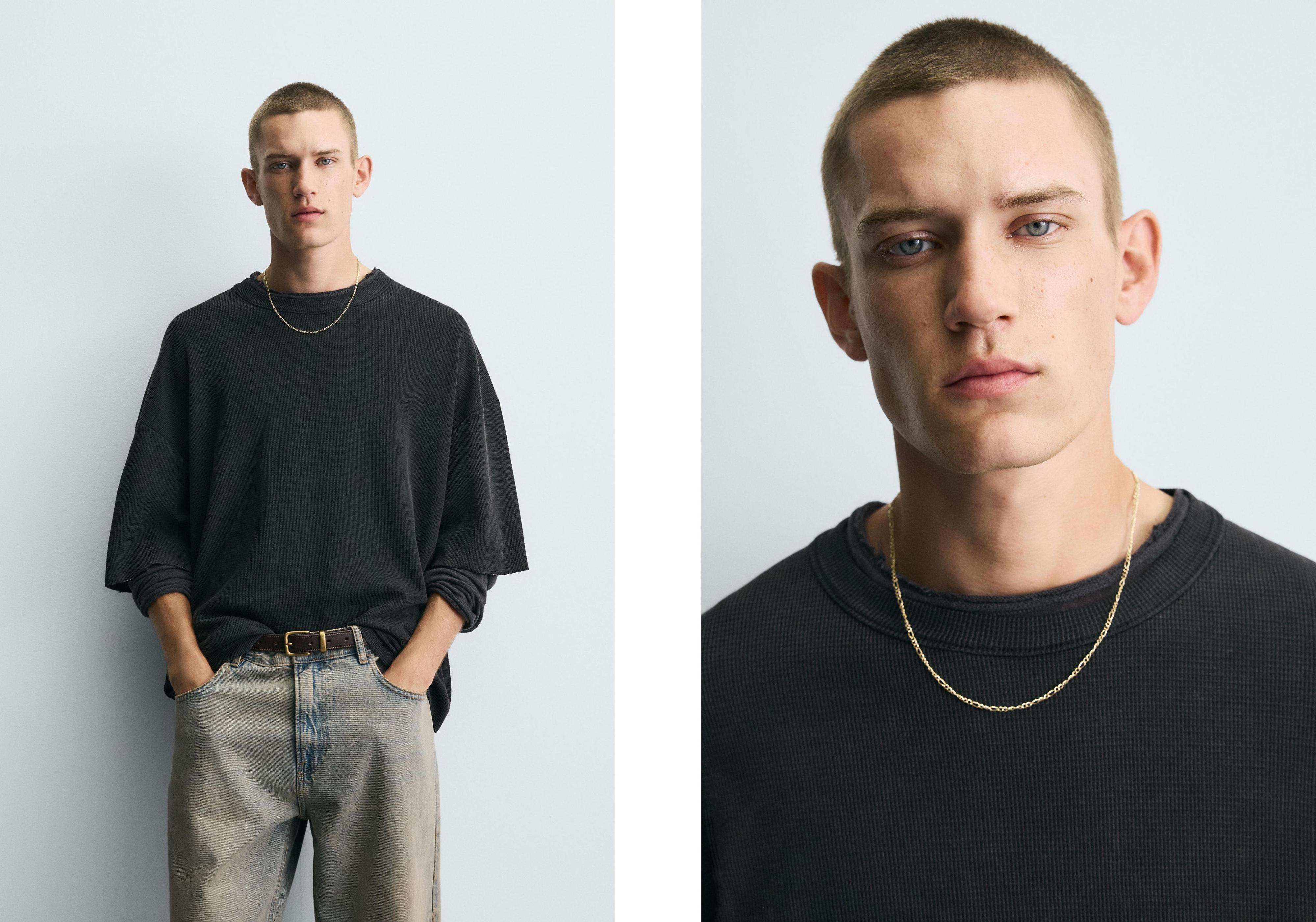 PRINTED KNIT T-SHIRT