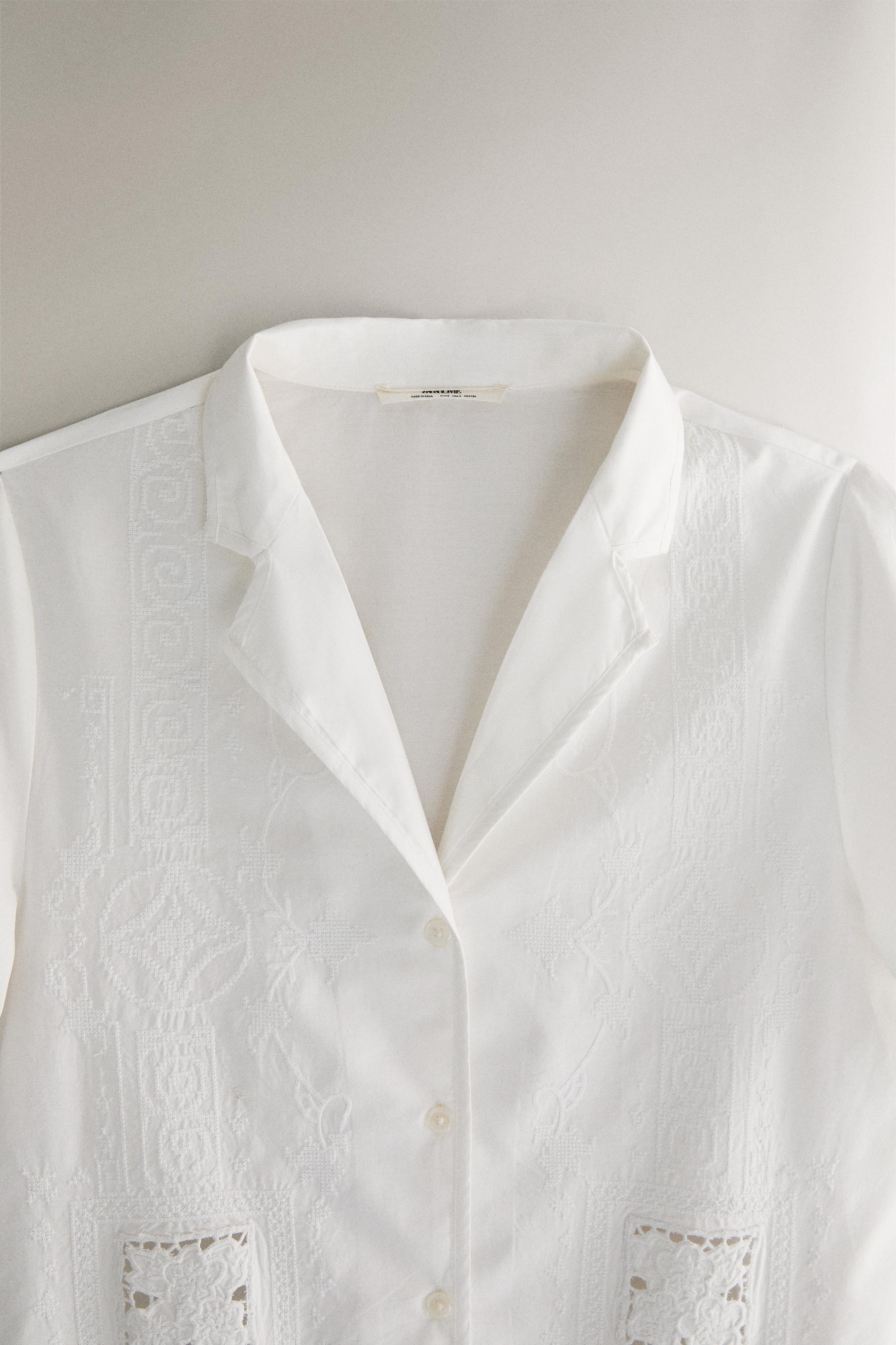 EMBROIDERED COTTON SHIRT