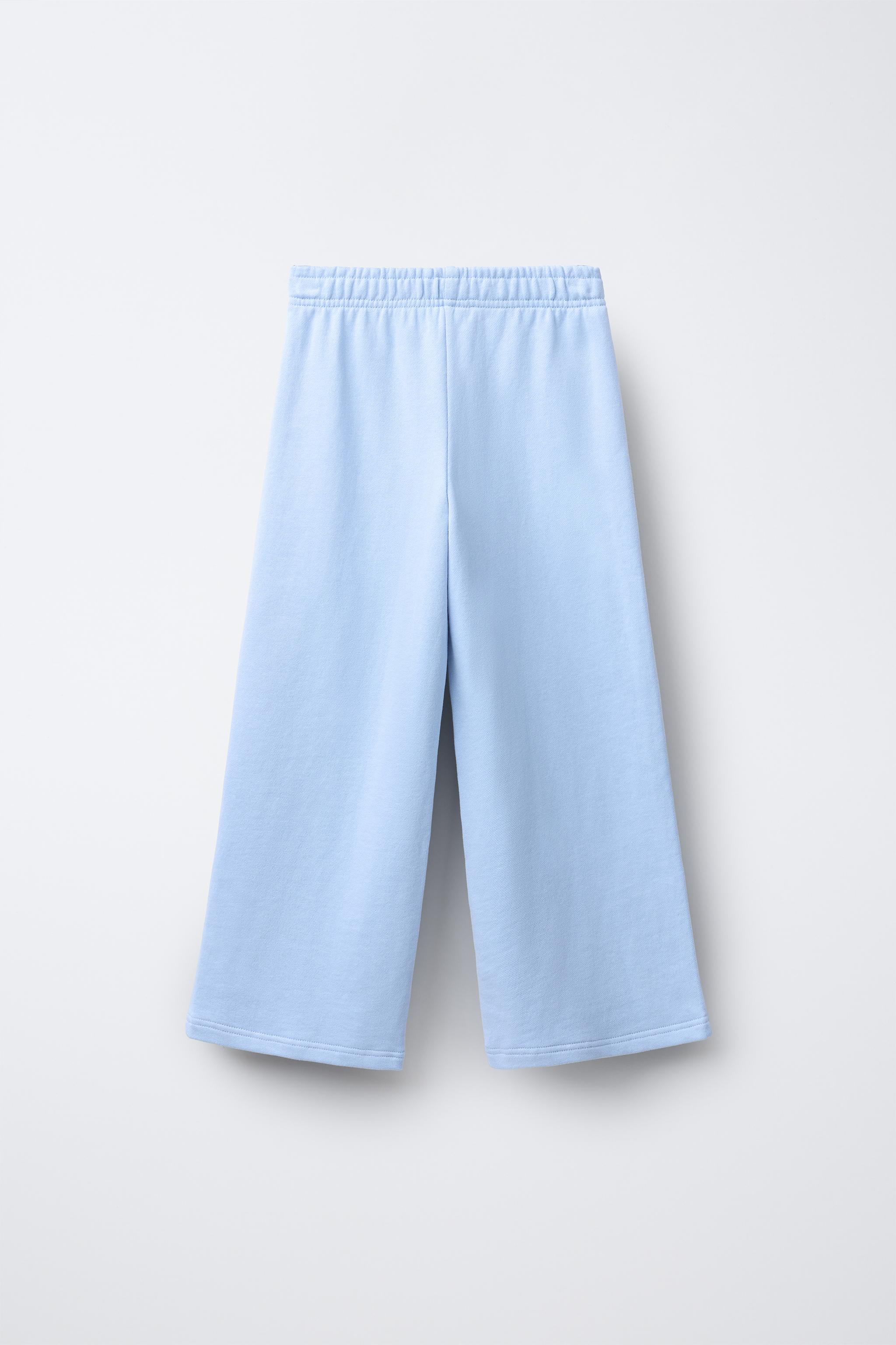 WIDE LEG VARSITY JOGGING PANTS