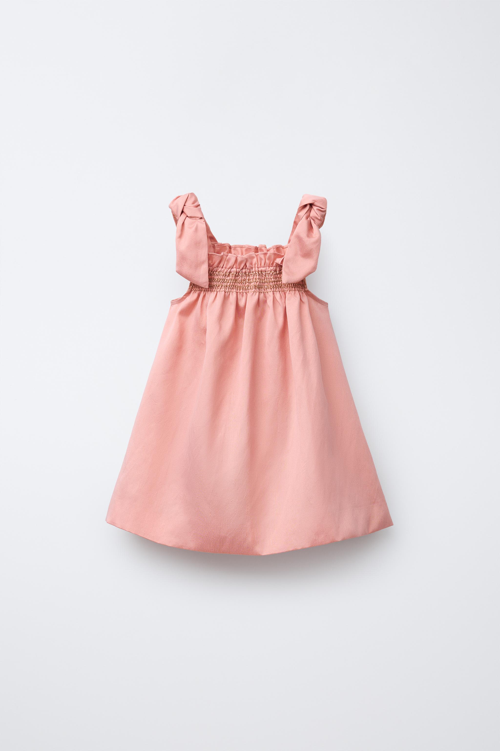 SATIN DRESS WITH BOWS