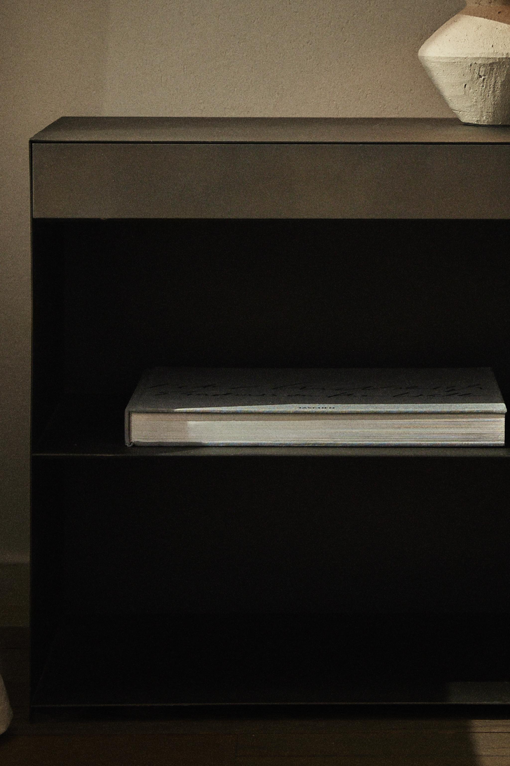 METAL NIGHTSTAND WITH DRAWER